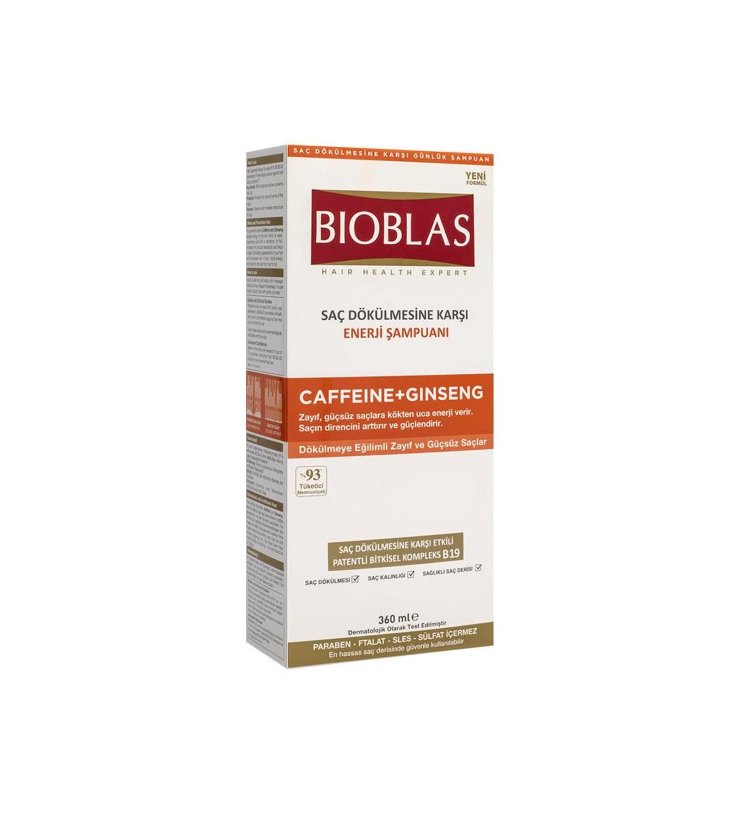 Bio Bioblas Anti Hair Loss Energy Shampoo Caffeine + Ginseng 360 ml