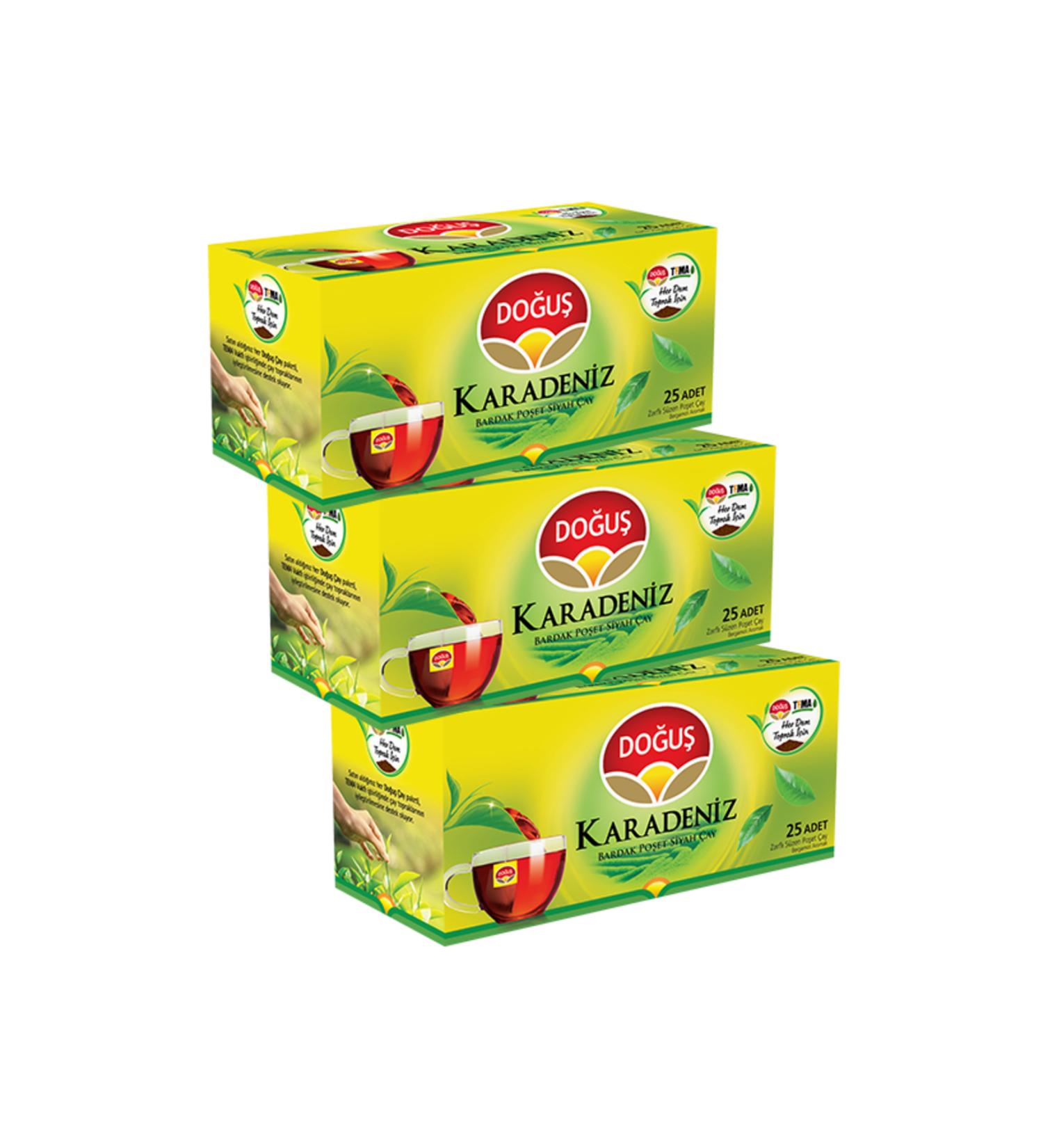 Do u BLACK SEA CUP BAGS BLACK TEA 25 PIECES 3 PACKS