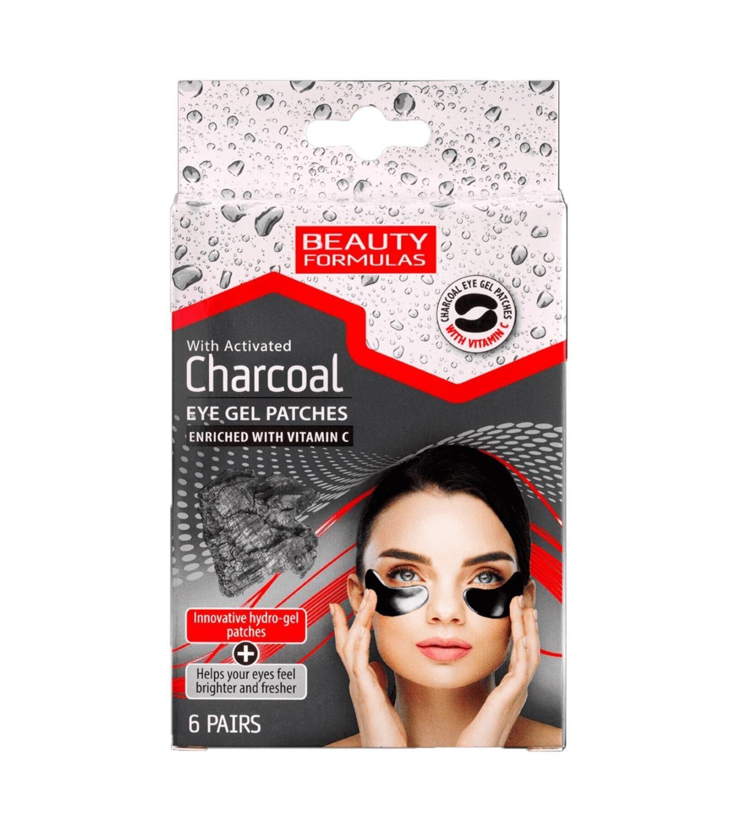BEAUTY FORMULAS Eye Mask Charcoal 6 Pieces Gives a bright look PR