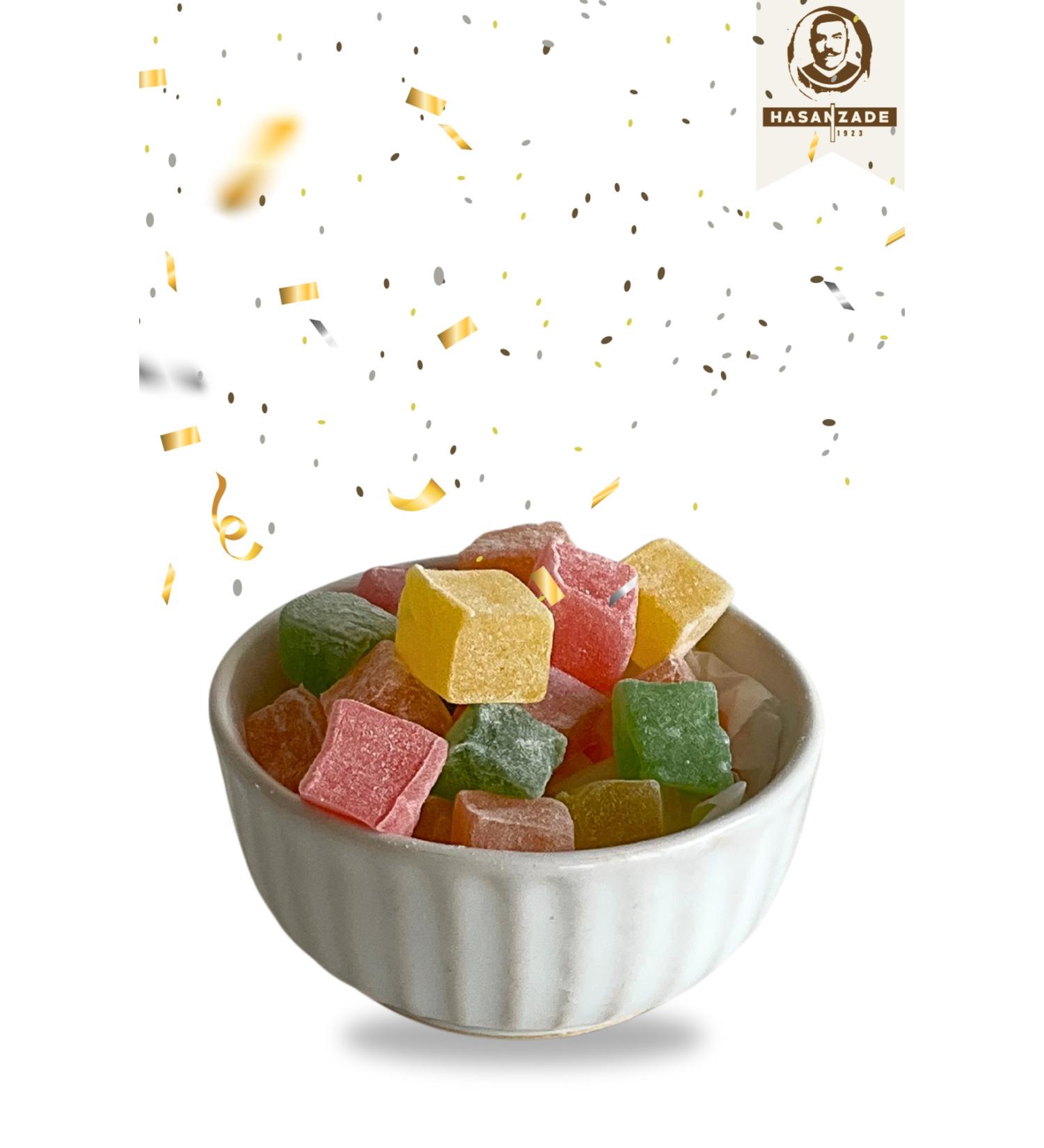 Hasanzade Double Roasted Fruit Flavored Turkish Delight 1 KG