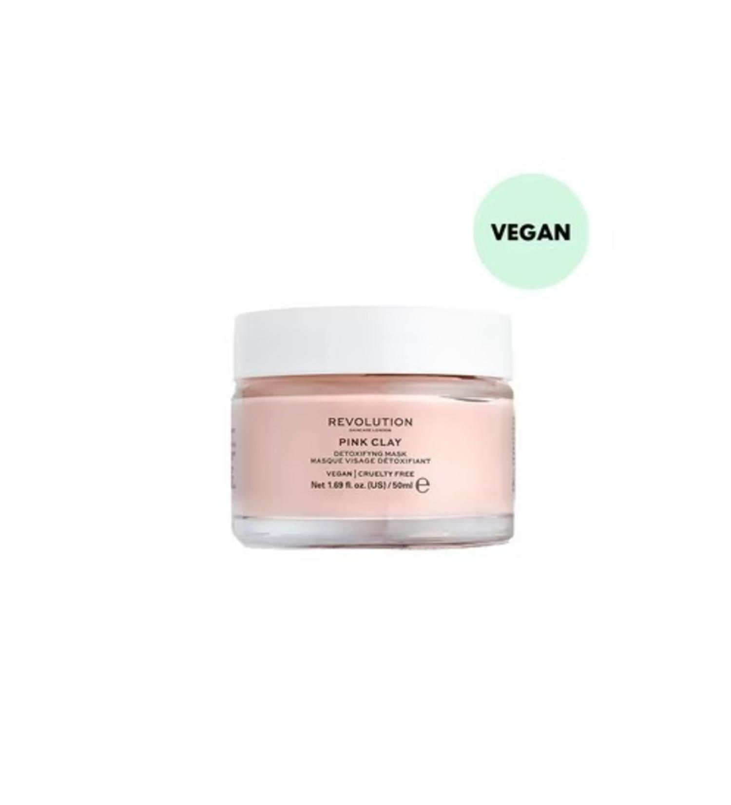 Revolution Skincare Pink Clay Face Mask Detox 50 ml - Buy Online on GoSupps.com