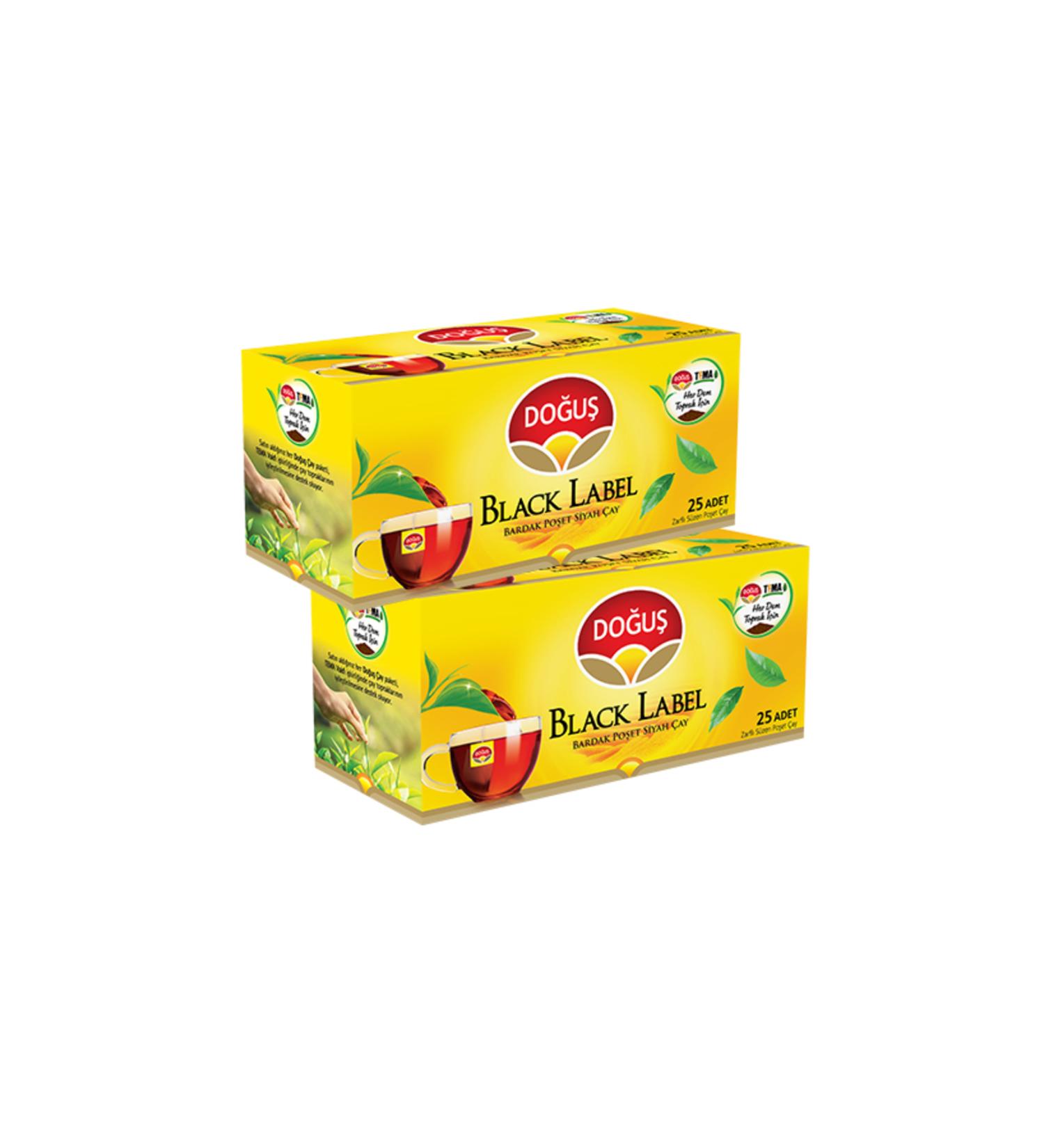 Do u BLACK LABEL CUP BAGS BLACK TEA 25 PIECES 2 PACKAGES