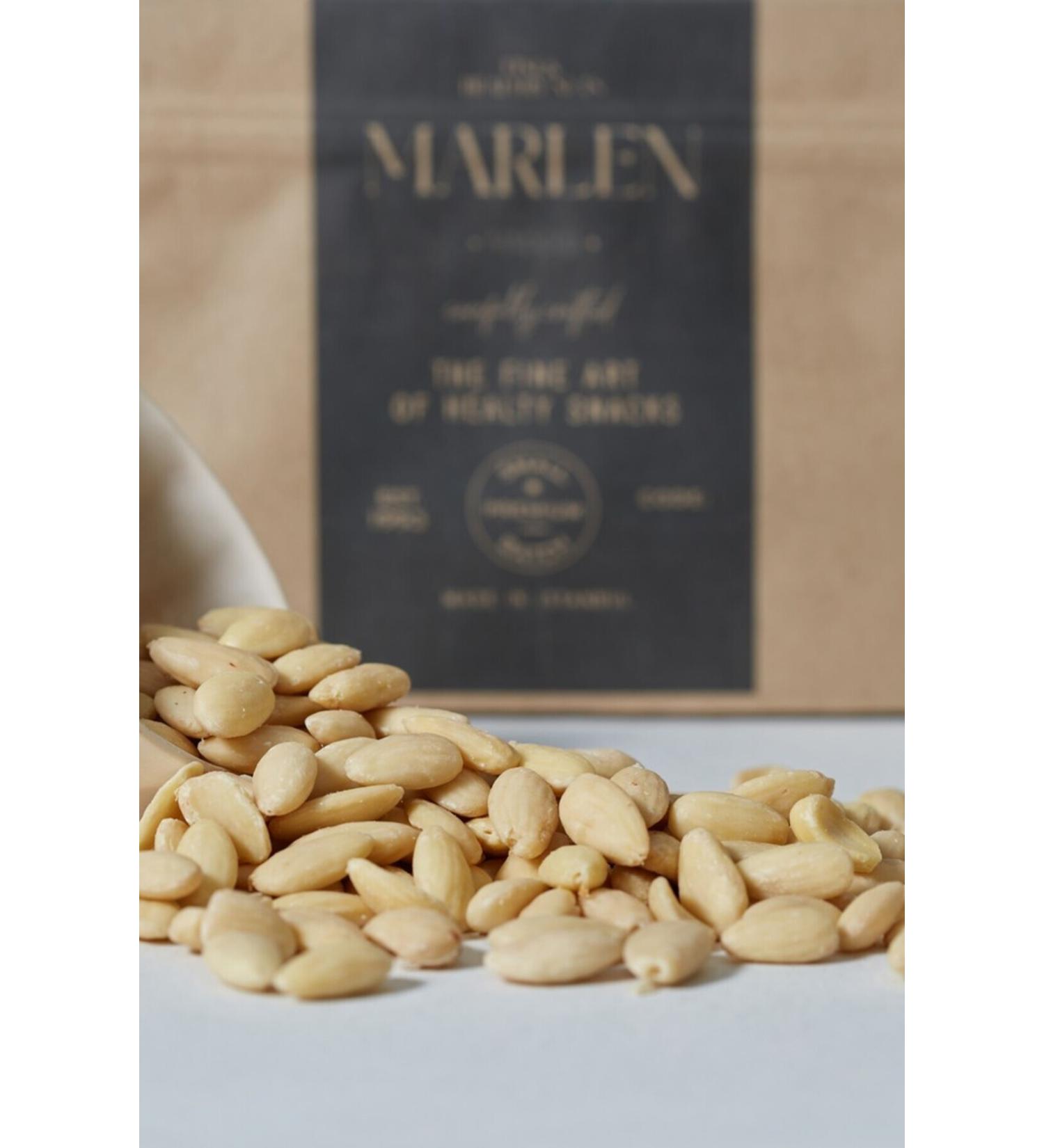 Marlen Premium Fresh New Harvest Peeled Almonds 250g - Buy Online on GoSupps.com