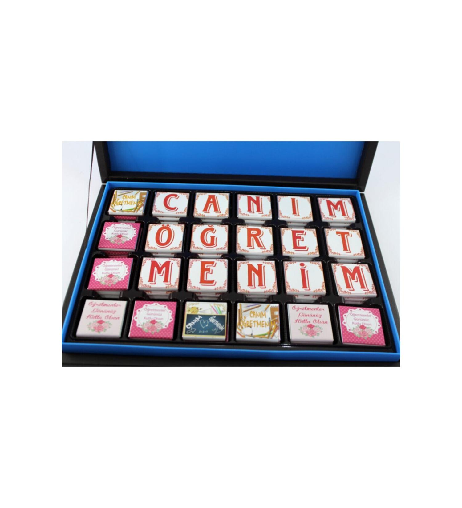 Dark Brown 72 Pieces Teachers' Day Greeting Chocolate 0 Handmade Madlen