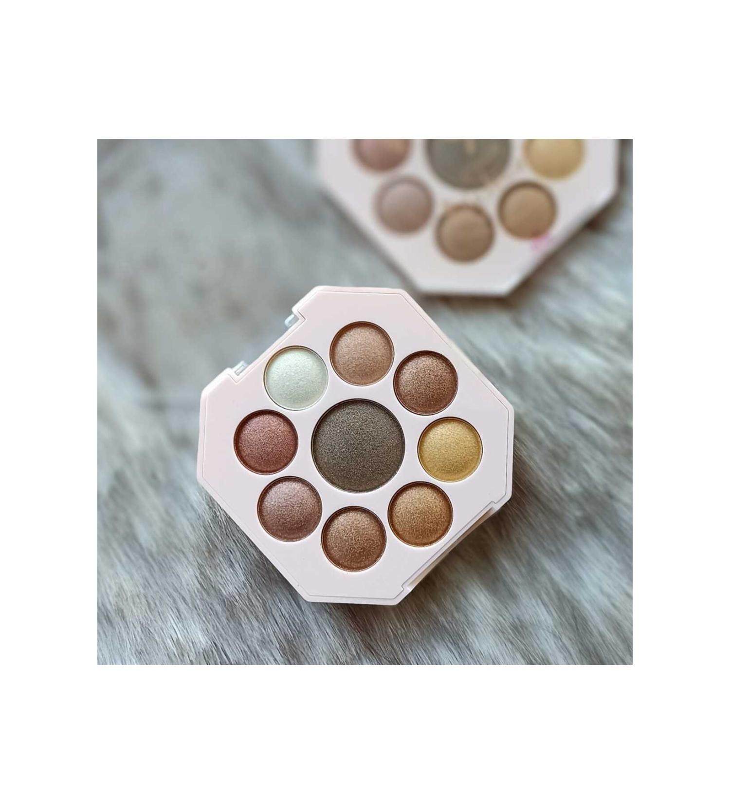 N YENABEAUTY 9 Color Pearlescent Eyeshadow Palette 01