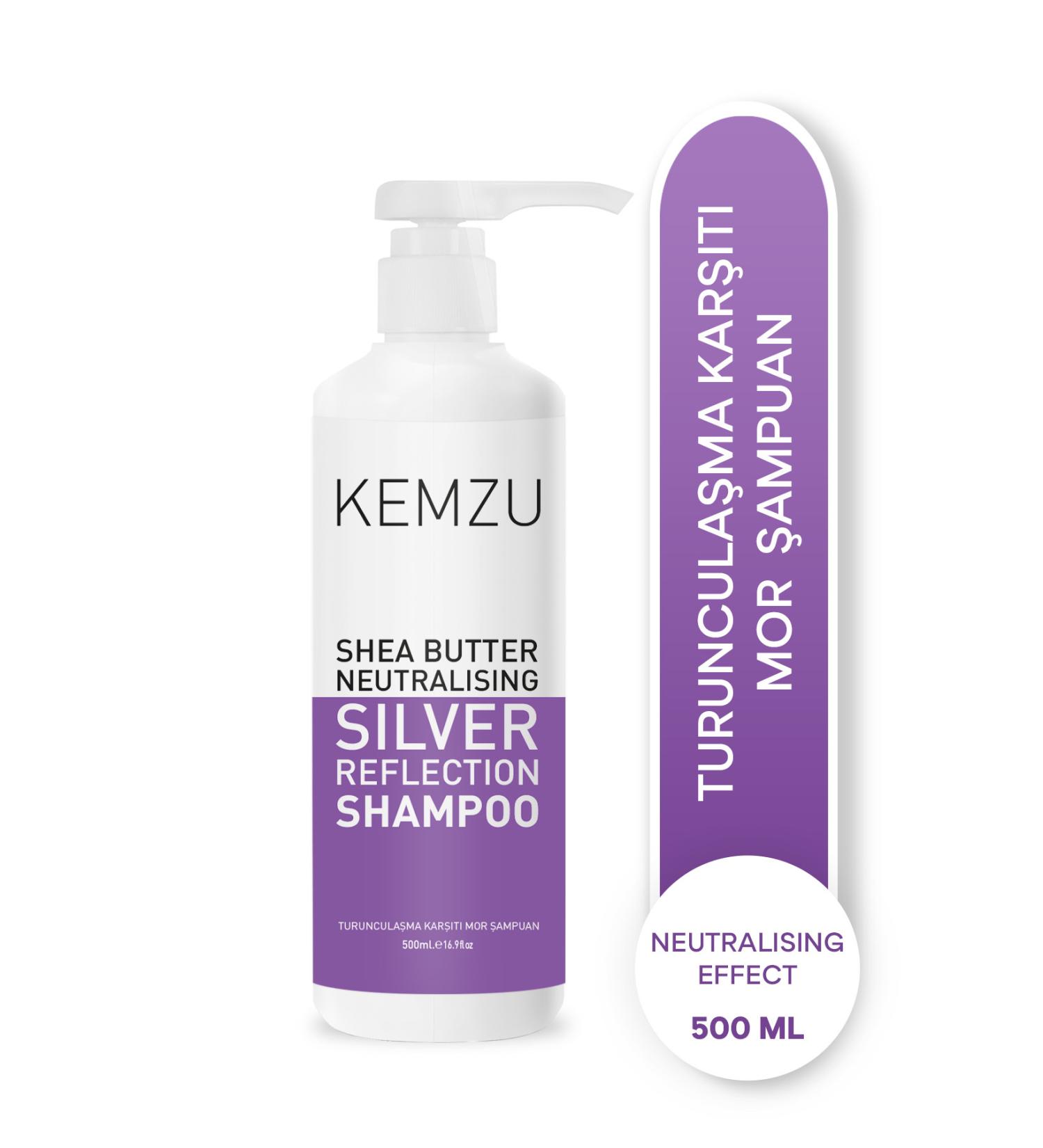 KEMZU Neutralising Silver Reflection Anti-Orange Shampoo 500 ml