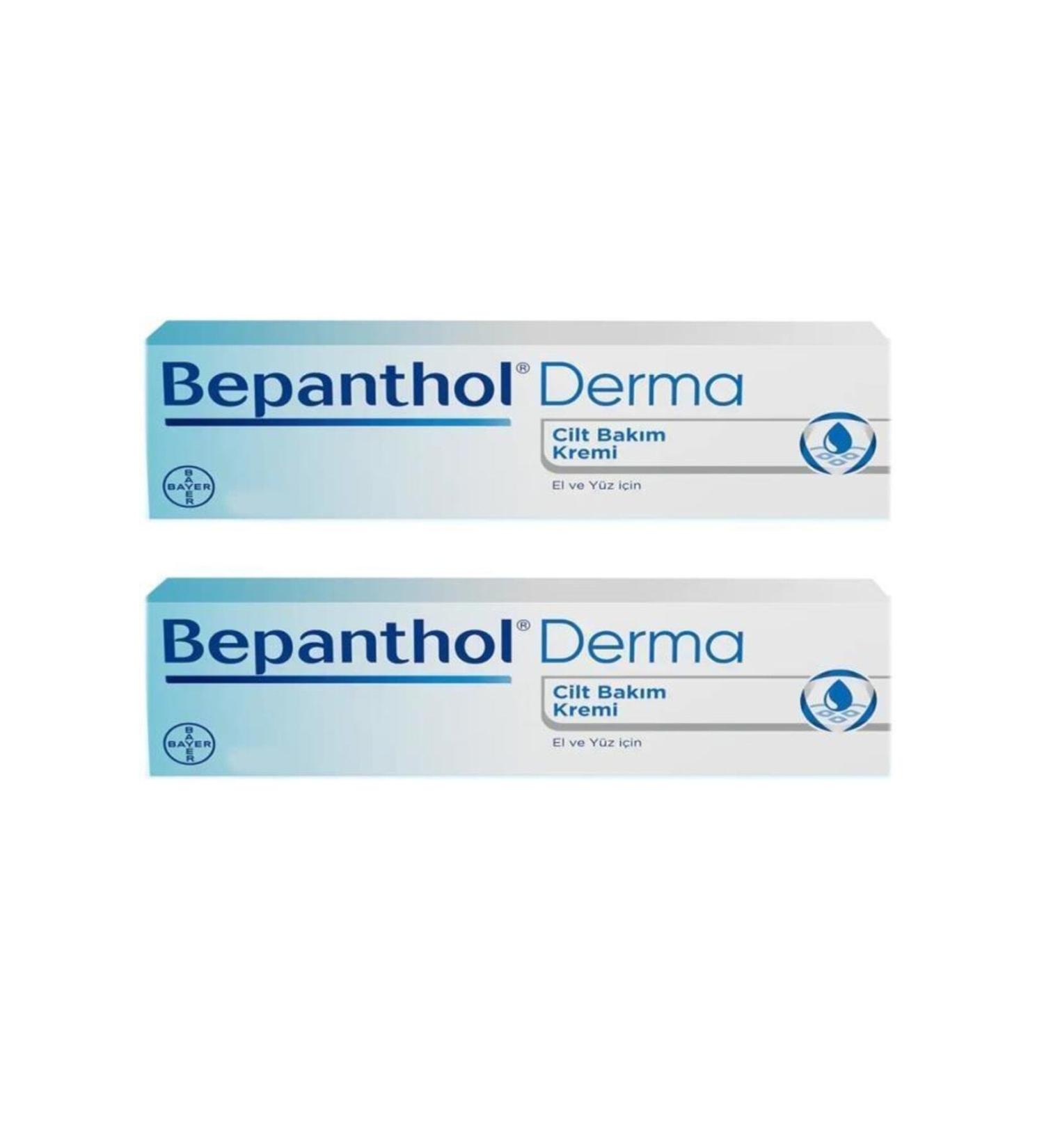 Bepanthol Derma Skin Care Cream For Hands and Face 30 gr - 2 Pieces