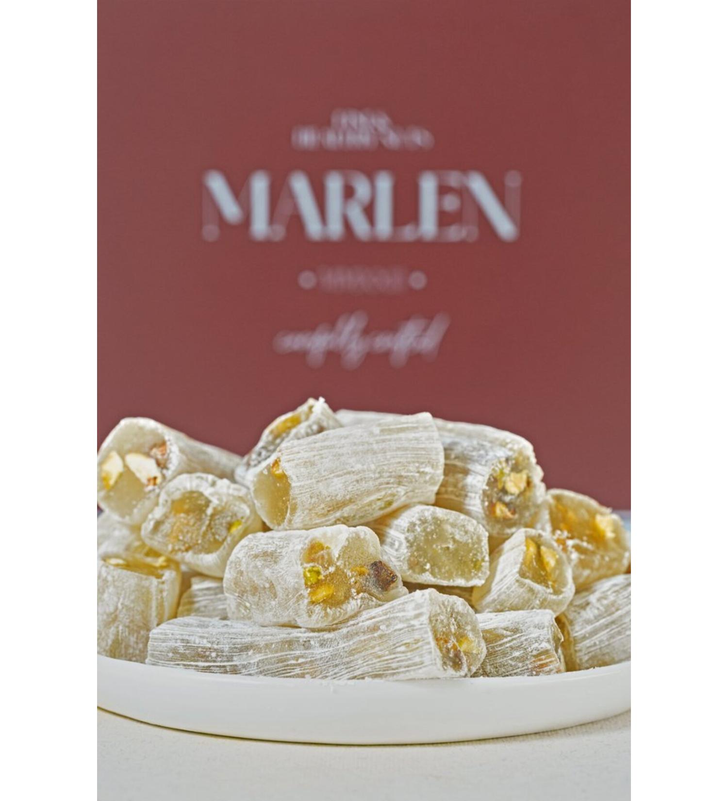 Marlen Premium Vanilla Pistachio Wick Turkish Delight 250g
