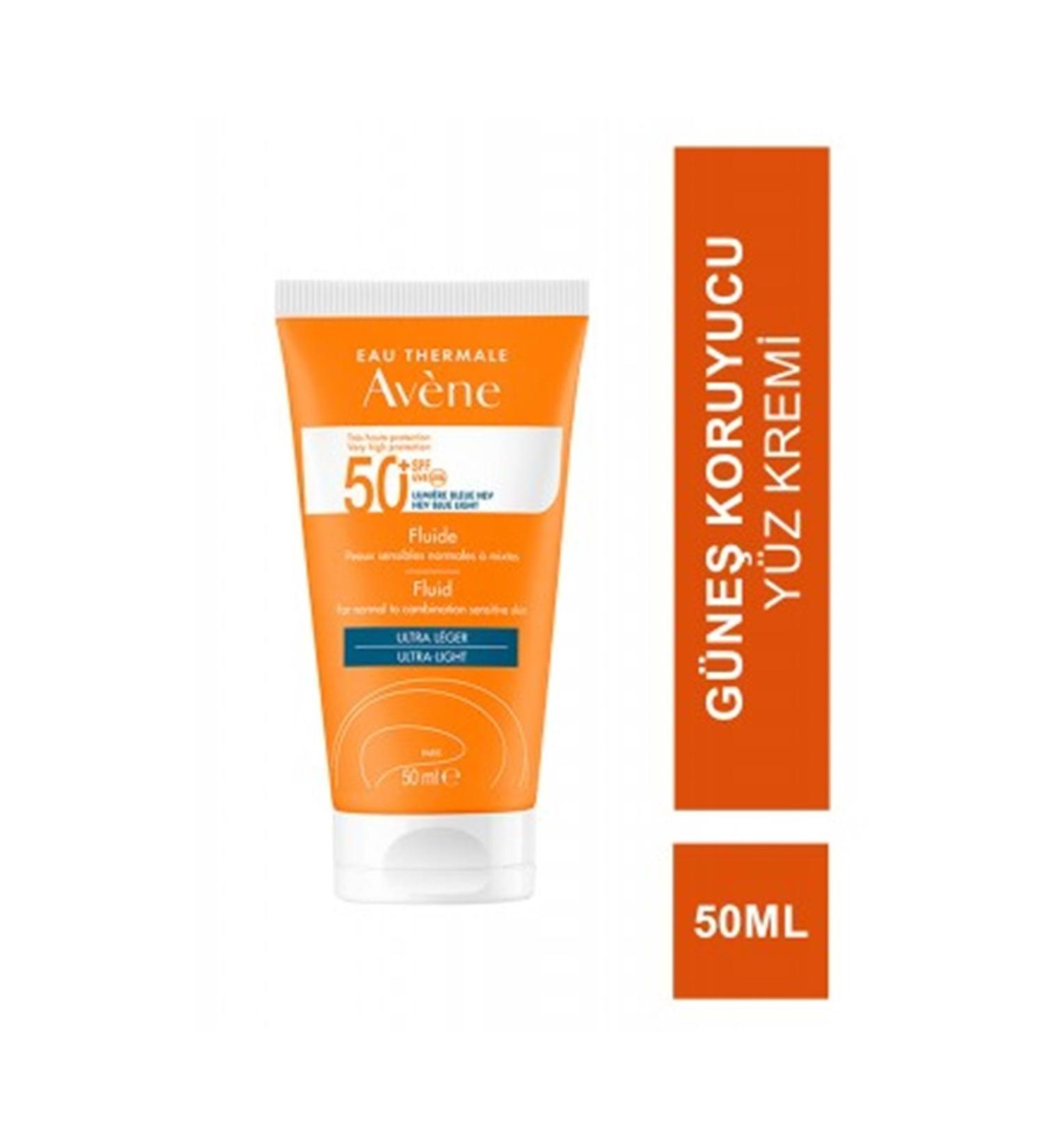 Av ne Fluide 50+ Very High SPF Sun Protection for Normal Combination and Sensitive Skin 50 ml - Buy Online on GoSupps.com