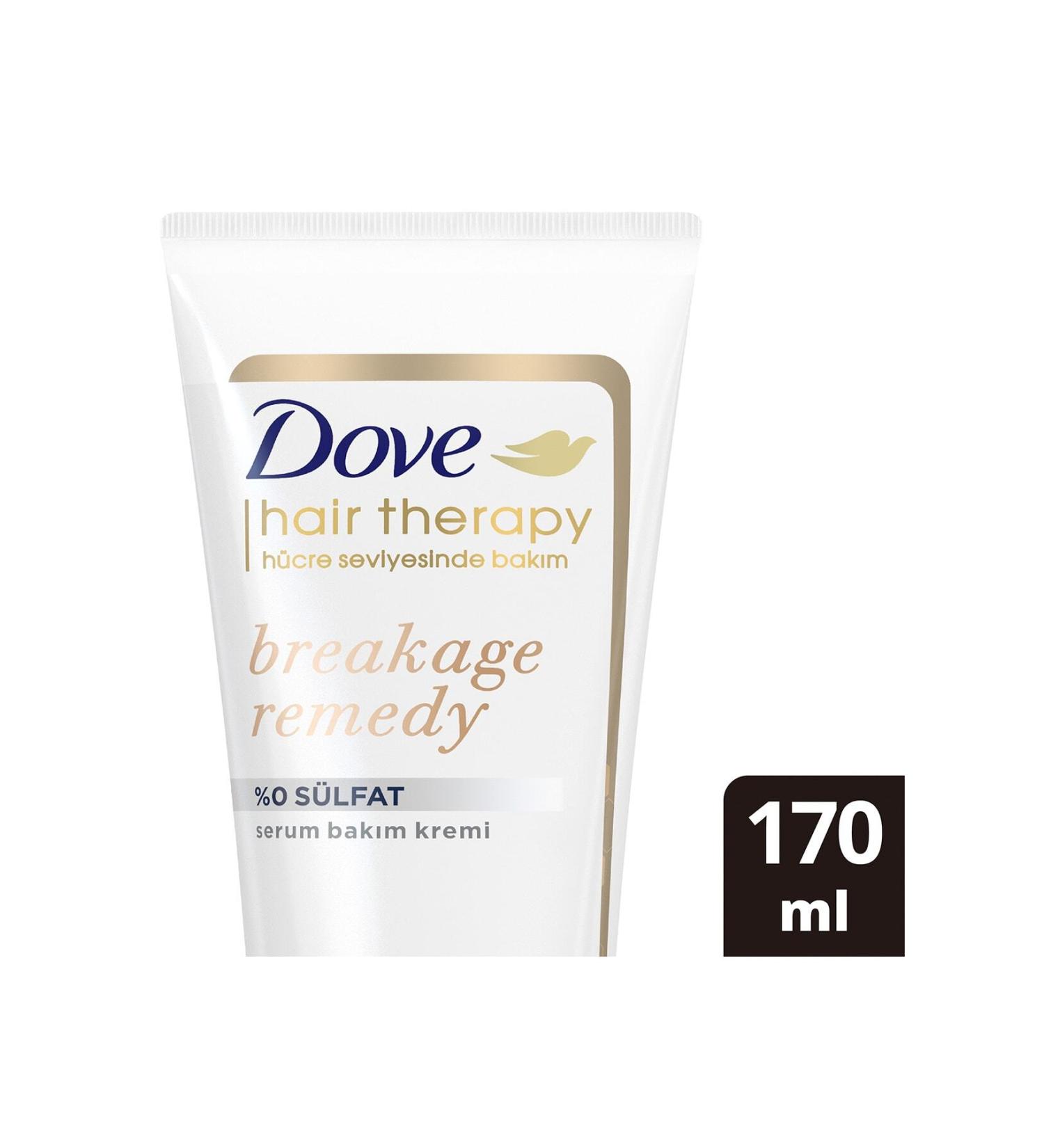 Dove Hair Therapy Sulfate-Free Serum Hair Care Conditioner Breakage Remedy Anti-Breakage 170 ml