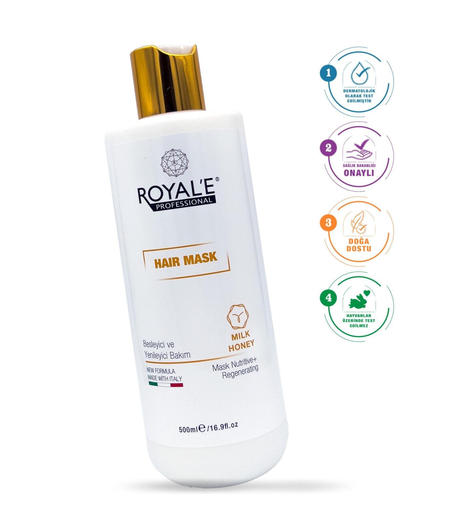 royale professional Hair Mask - Milk Honey Hair Mask 500ml - Buy Online on GoSupps.com