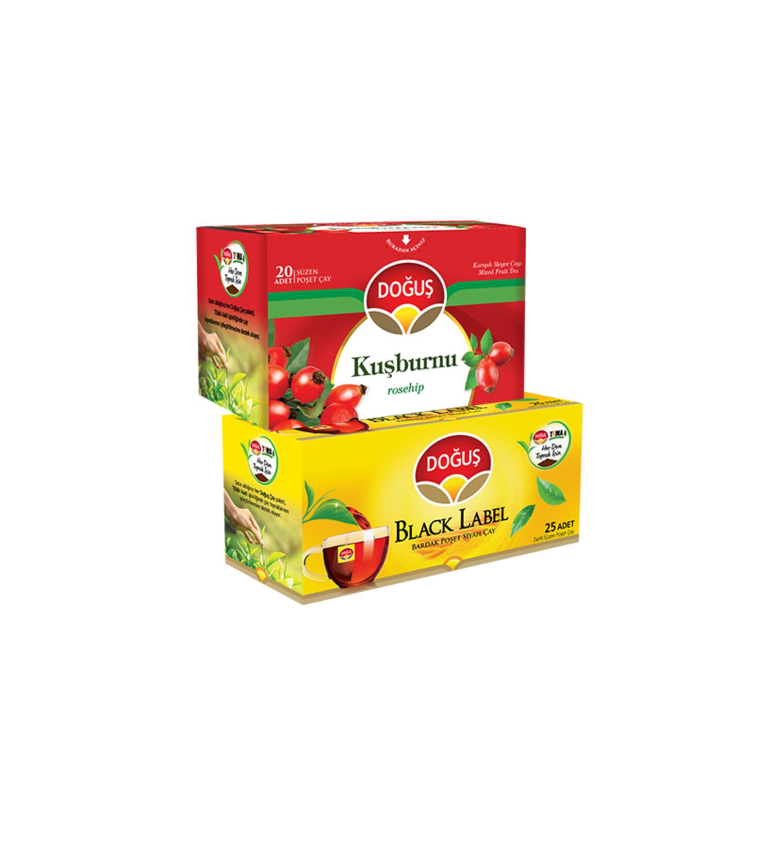 Do u BLACK LABEL BLACK AND ROSEHIP FILTERING TEA BAGS