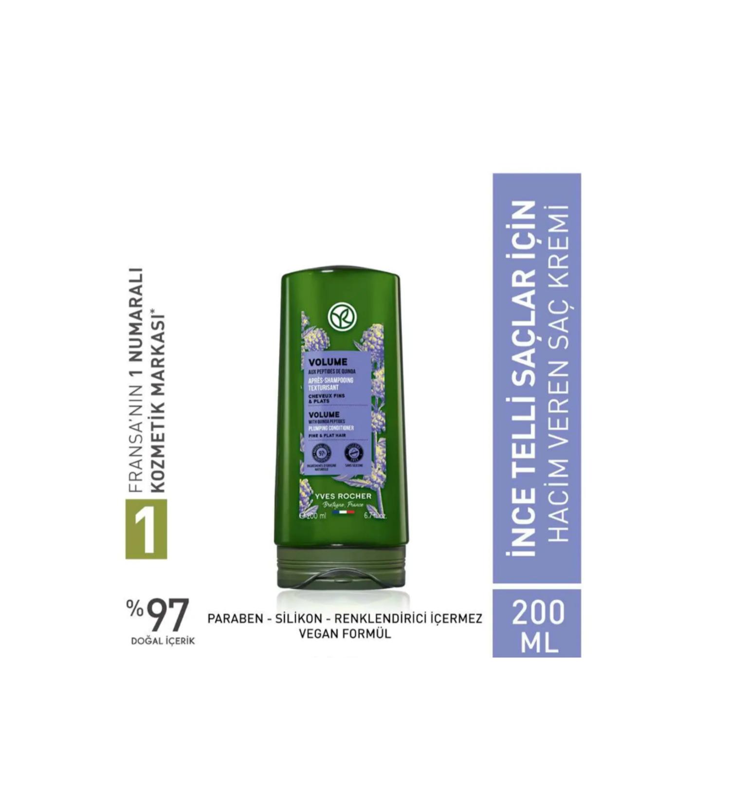 Yves Rocher Volumizing Conditioner - Fine Hair / Volume Quinoa peptides and Agave 200 ml - Buy Online on GoSupps.com