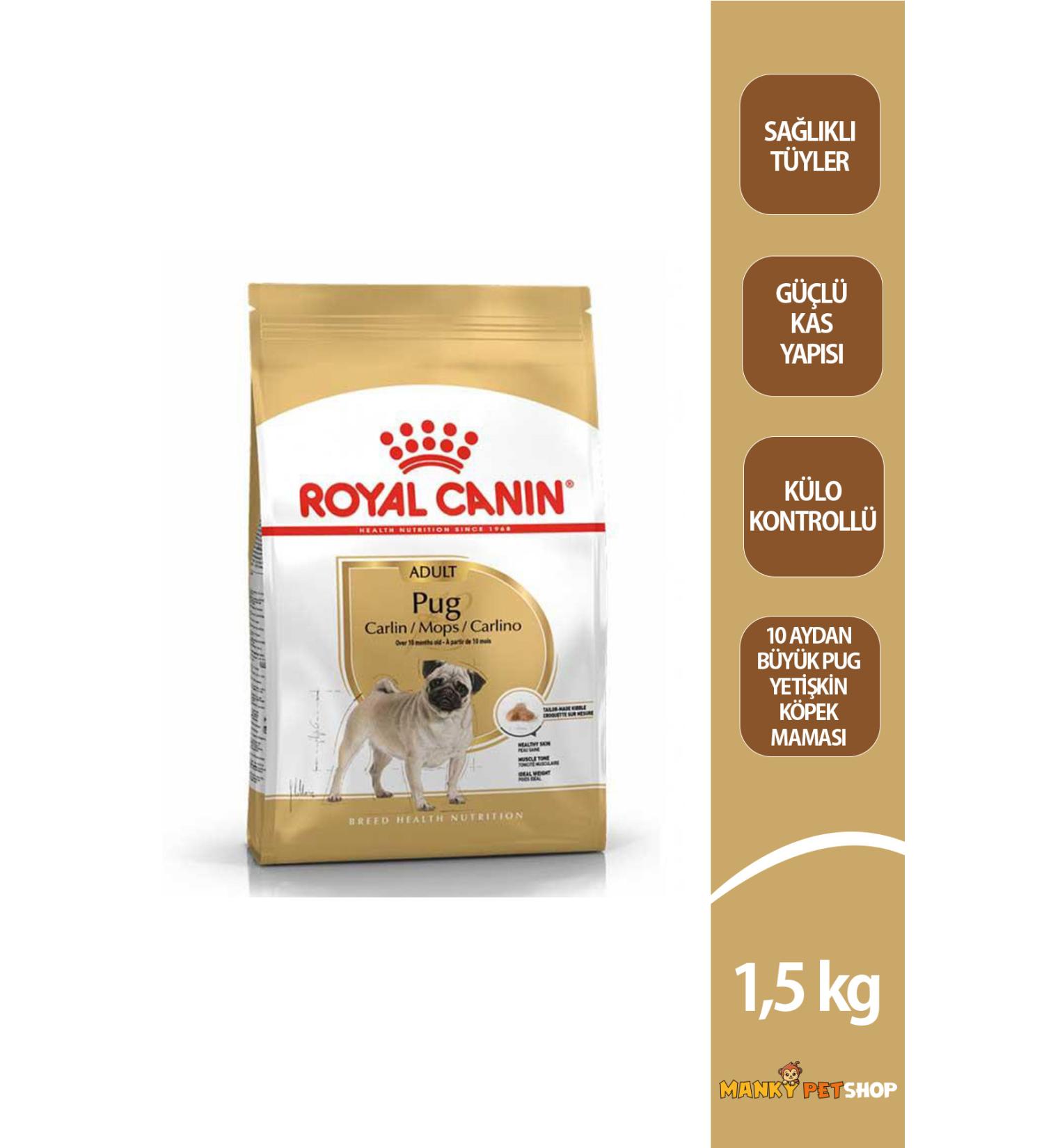 Royal Canin ROYAL CANIN PUG ADULT DOG FOOD 1.5KG