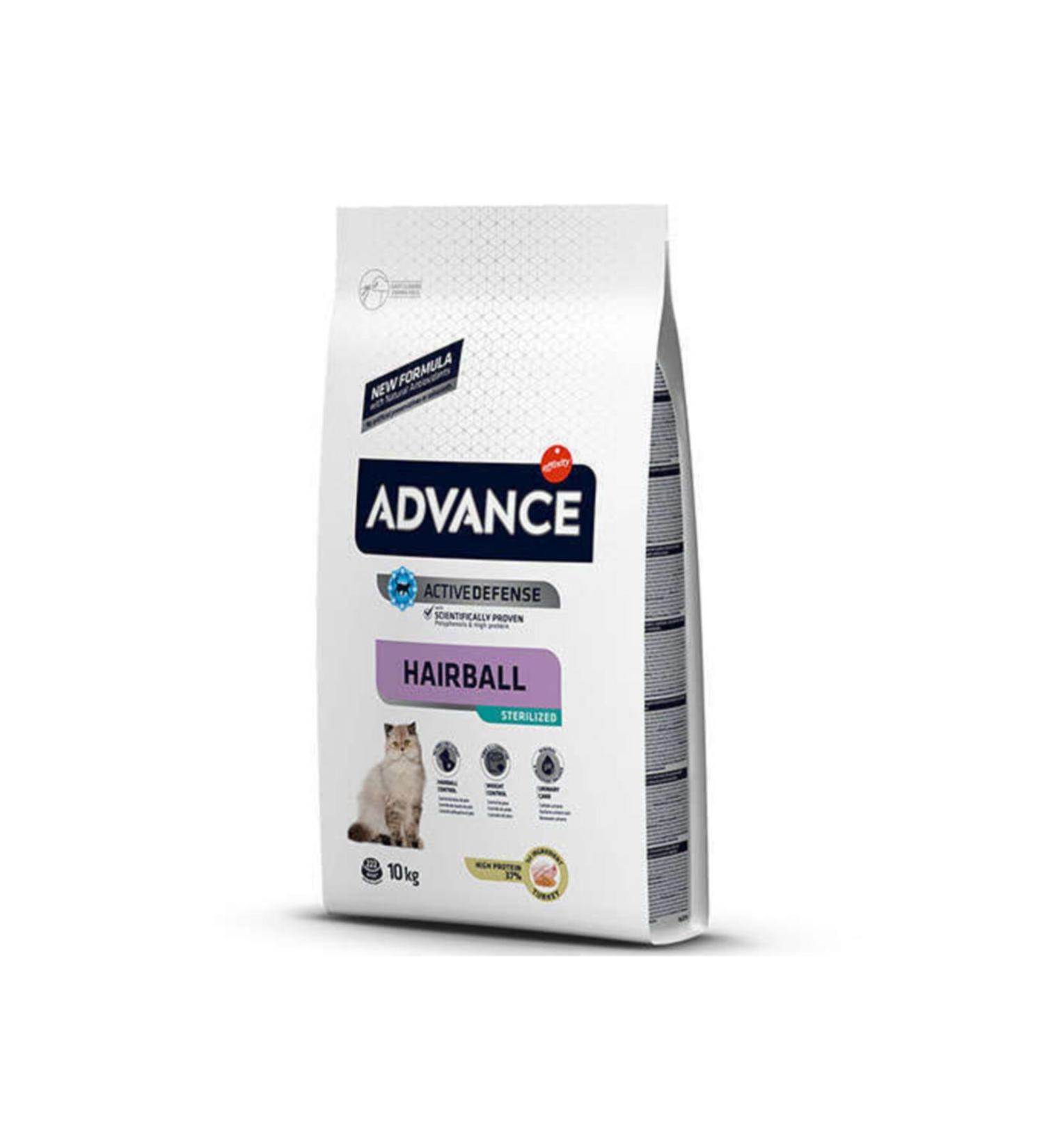 Advance Sterilized Hairball Sterilized Cat Food 10 kg
