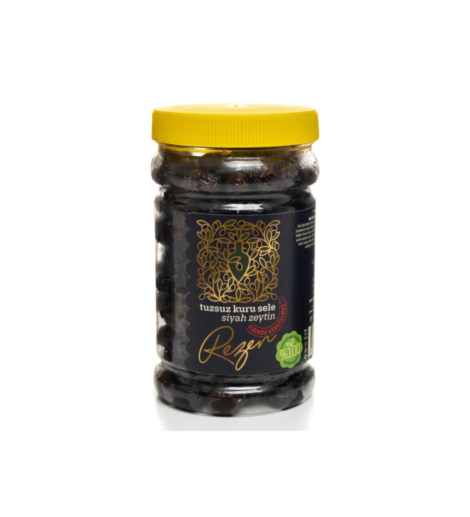 Fennel Gemlik Natural Dried Unsalted Black Olives 850 gr
