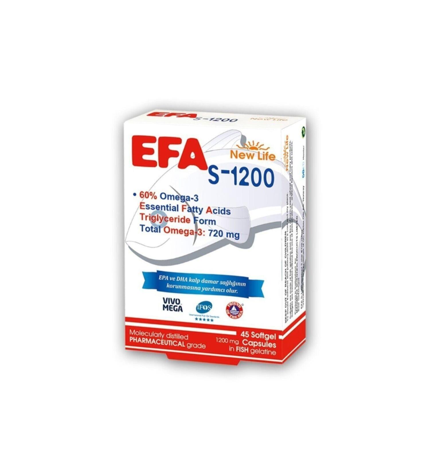 New Life Newlife Efa Omega3 S-1200 45 Capsules