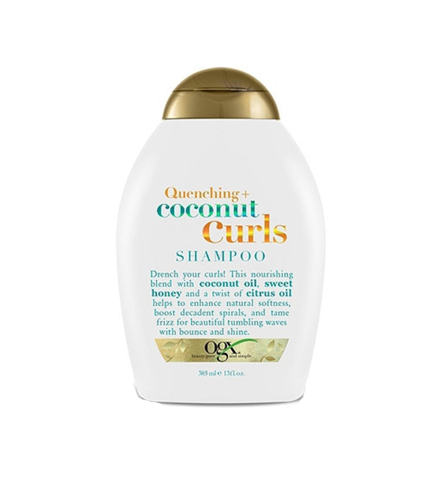 muyakgroup Ogx Moisturizing Coconut Curls Sulfate-Free Shampoo for Curly Hair 385 ml X2 Pieces
