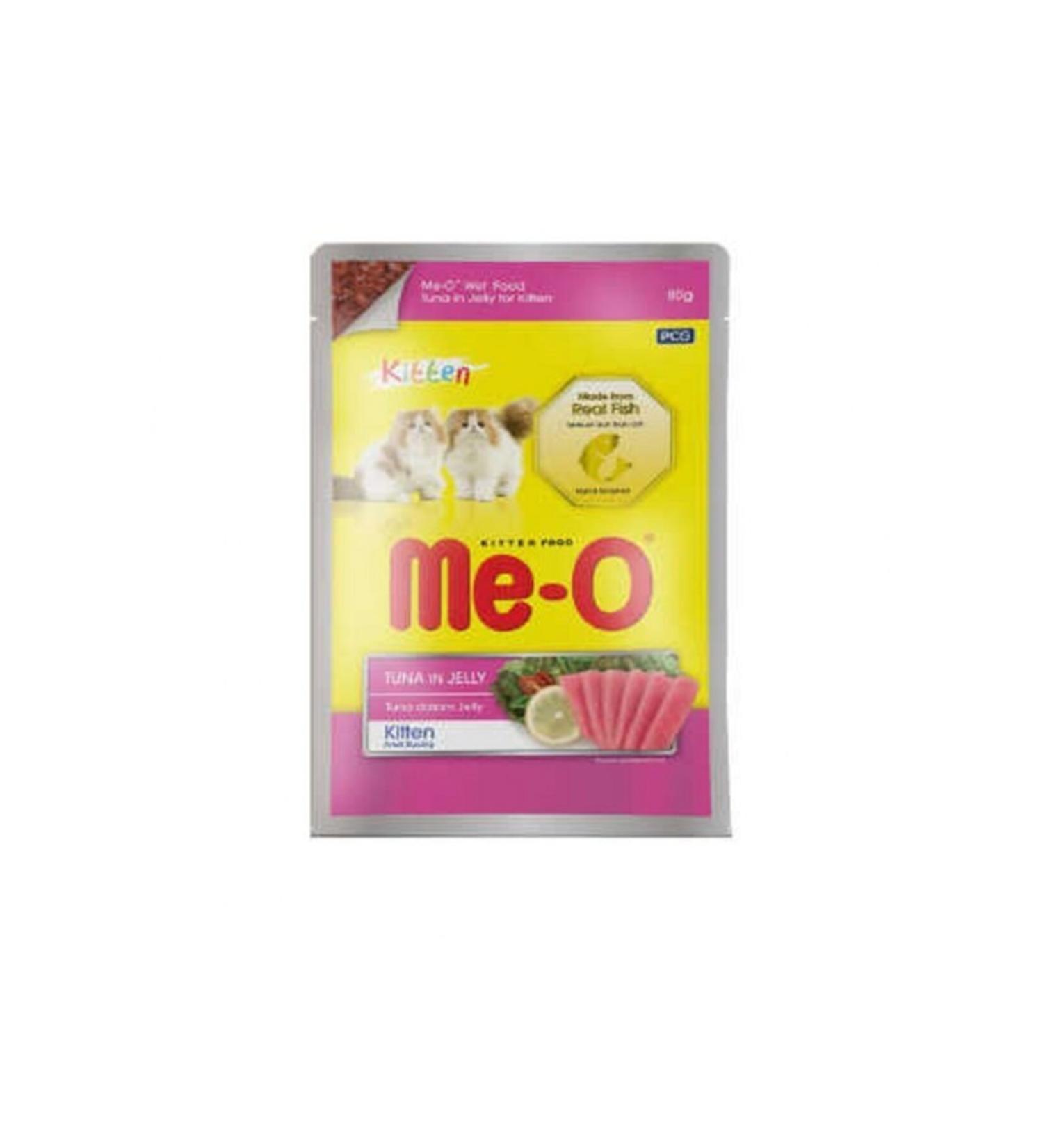 me-o Canned Food with Tuna in Jelly for Kittens 80 gr 12 pieces