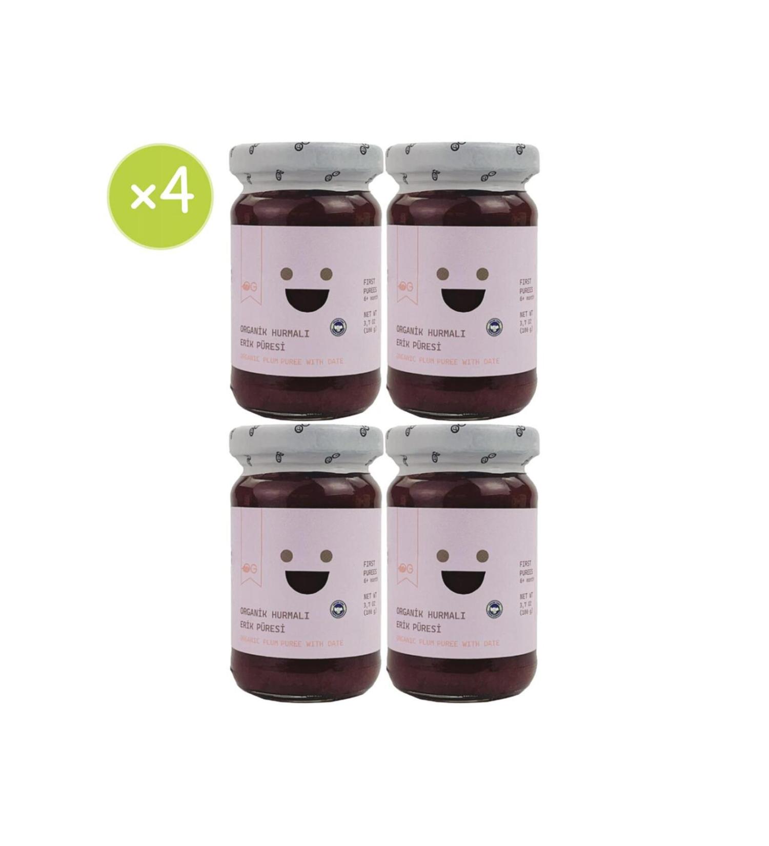 OG natural 4-pack Organic Date Plum Puree 105 Gr +6 Months - Buy Online on GoSupps.com