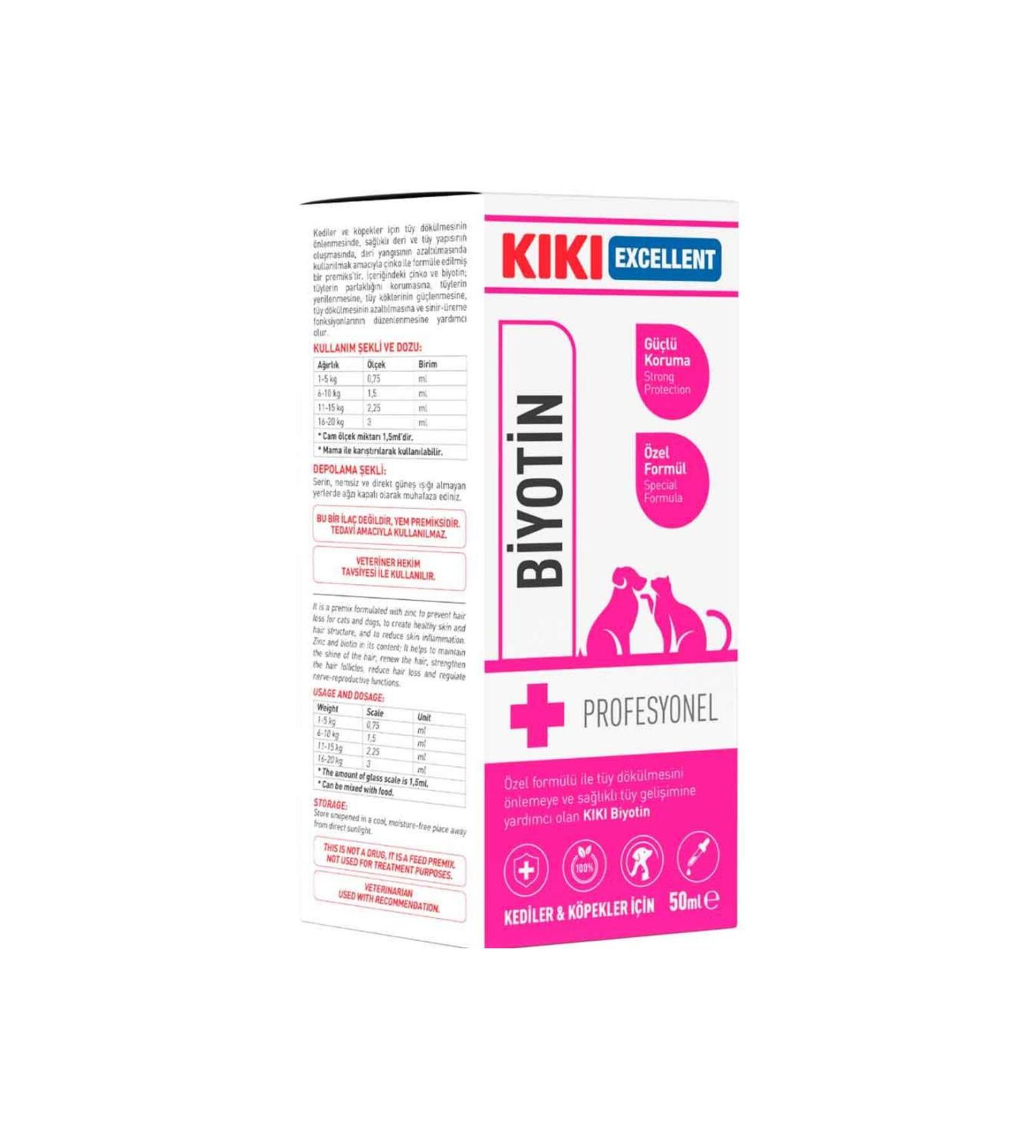 Kiki Kiki Excellent Biotin Syrup For Cats And Dogs 50 Ml