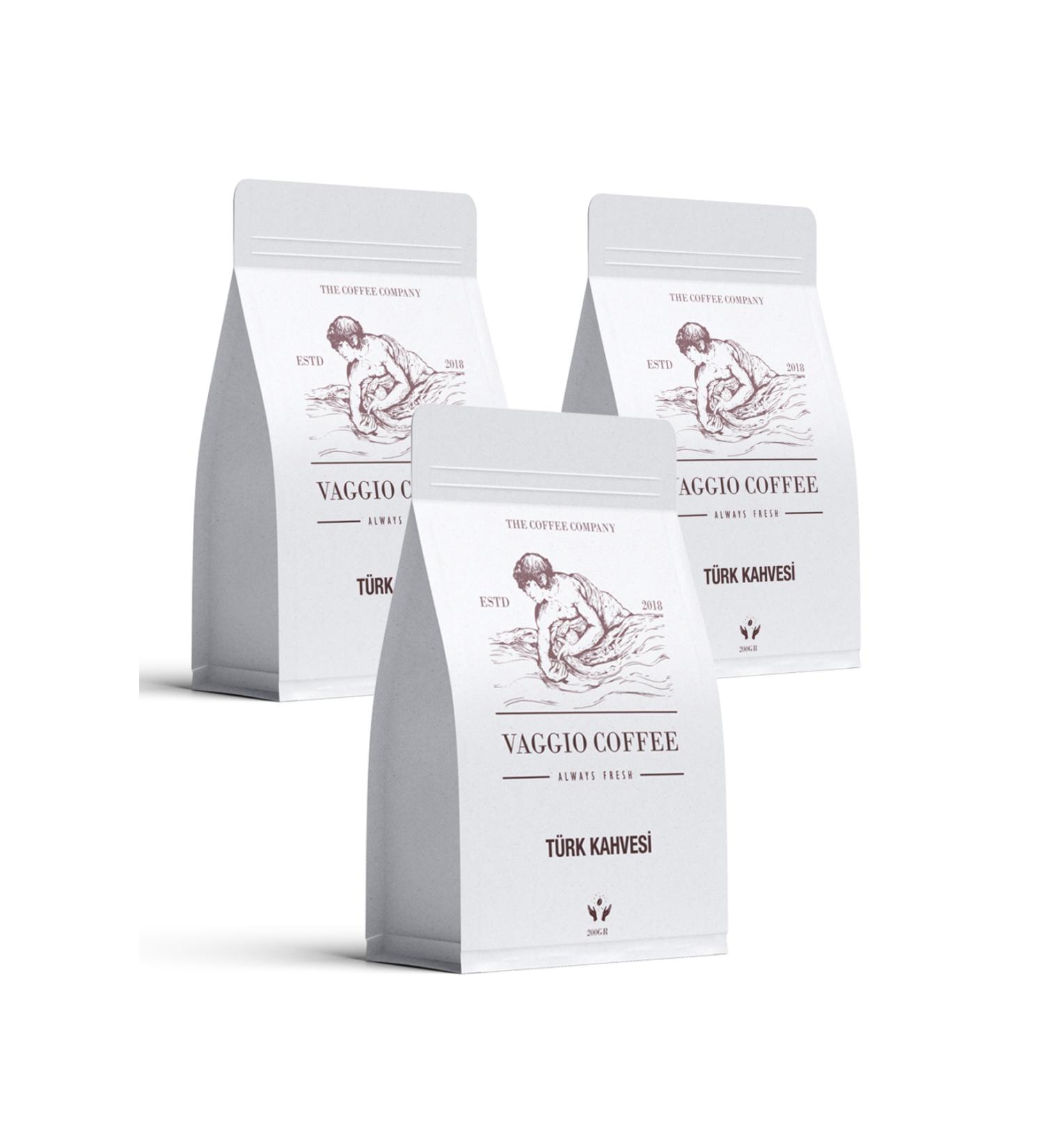 Vaggio Coffee Foamy Turkish Coffee 3x200 gr Set