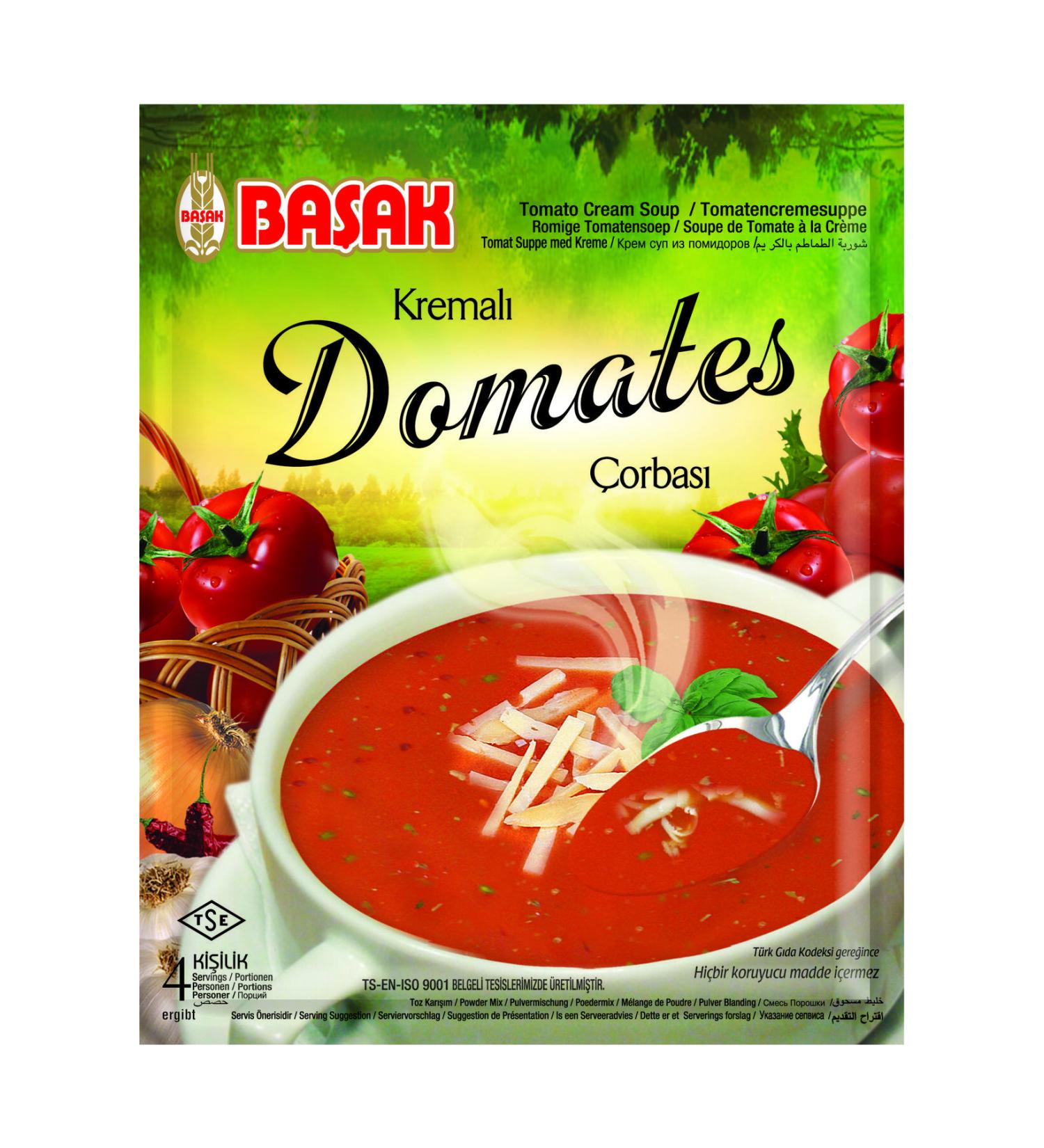 BASAK Ready Soup-Creamy Tomato 50 Gr. 12 Pieces