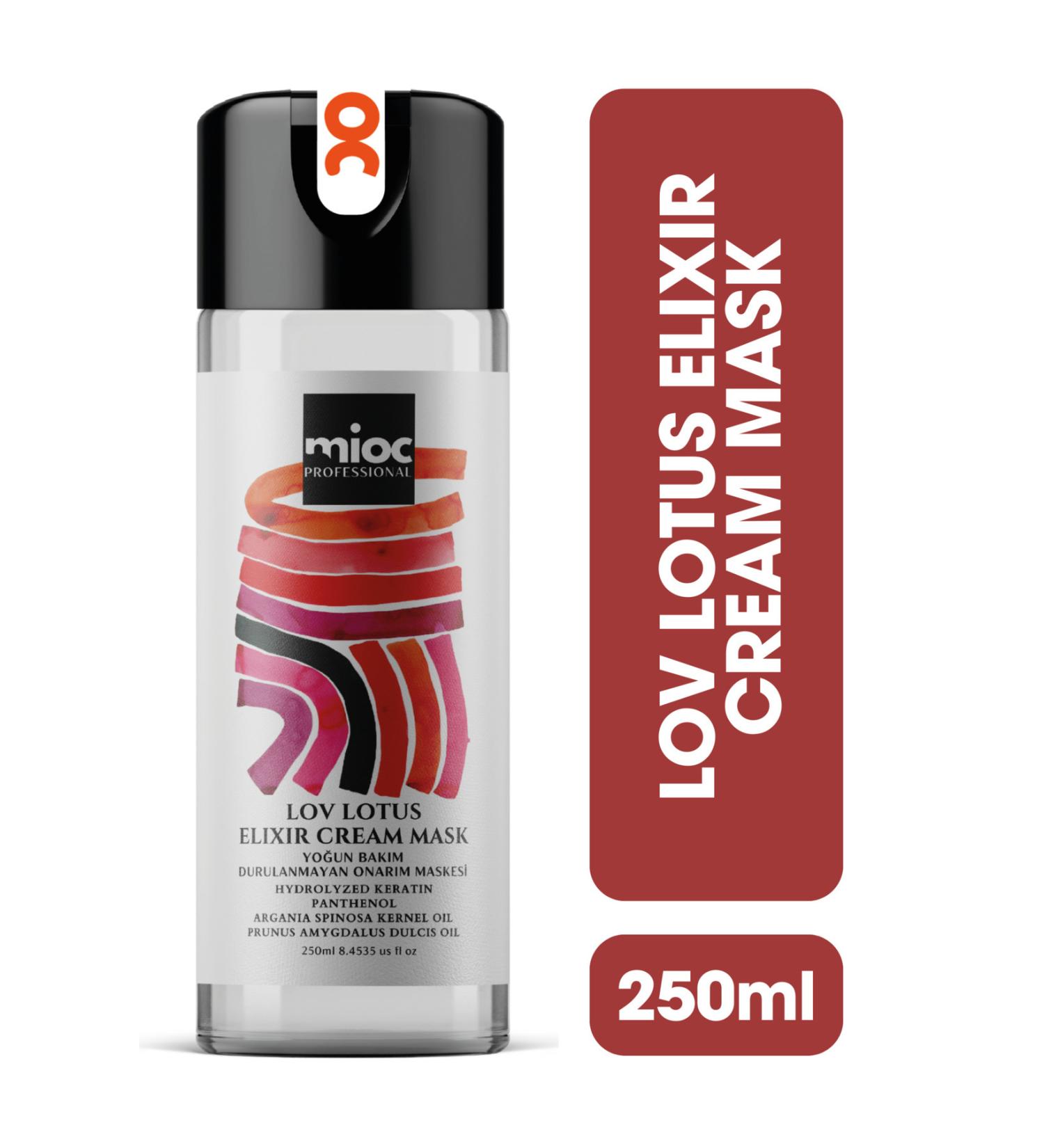 Mioc Cosmetics Mioc Professional Lov Lotus Elixir Cream Hair Mask 250 ml