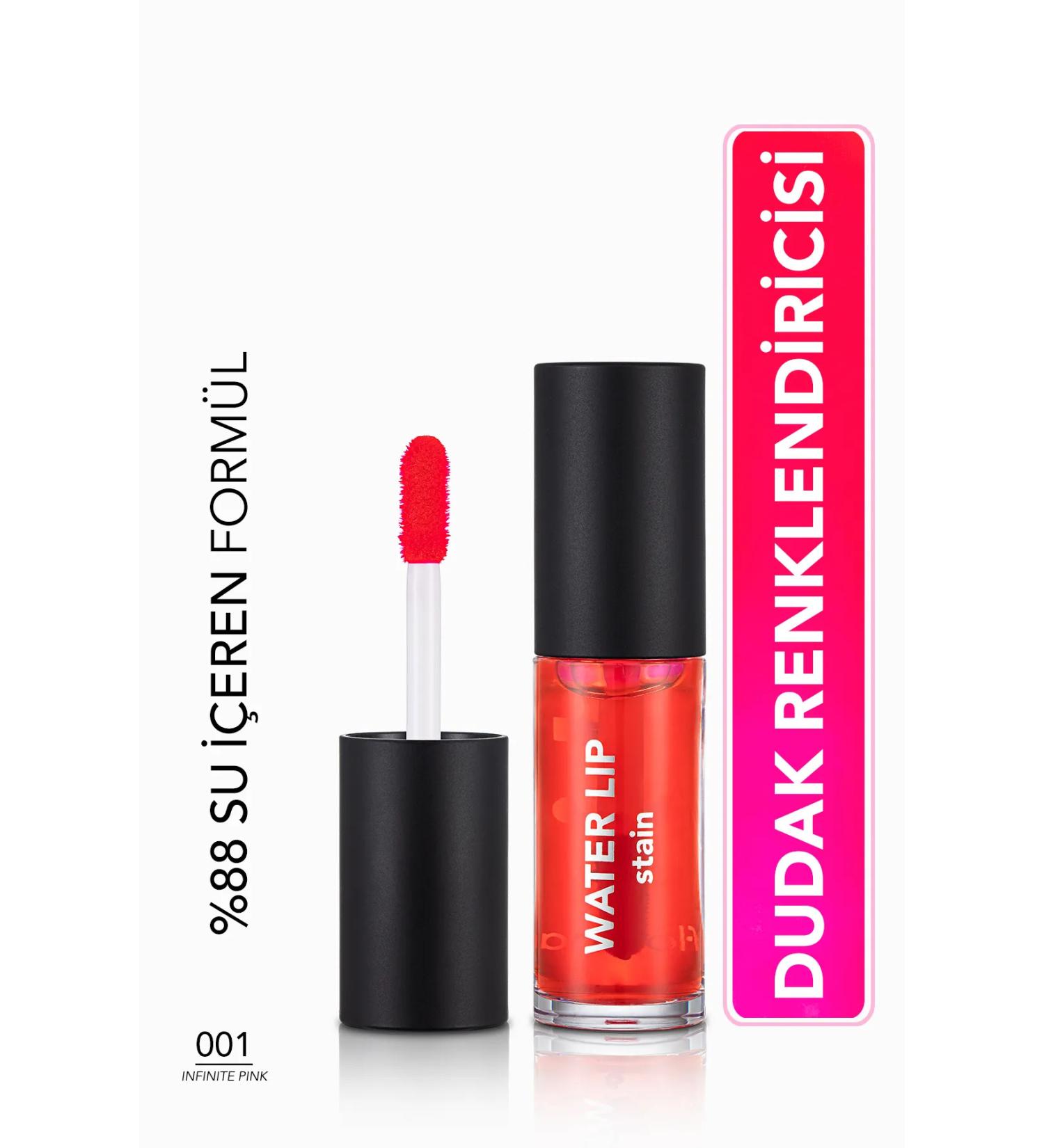 Flormar Permanent Matte Lip Tint (PINK) - Water Lip Stain - 001 Infinite Pink - 8682536042161 258483