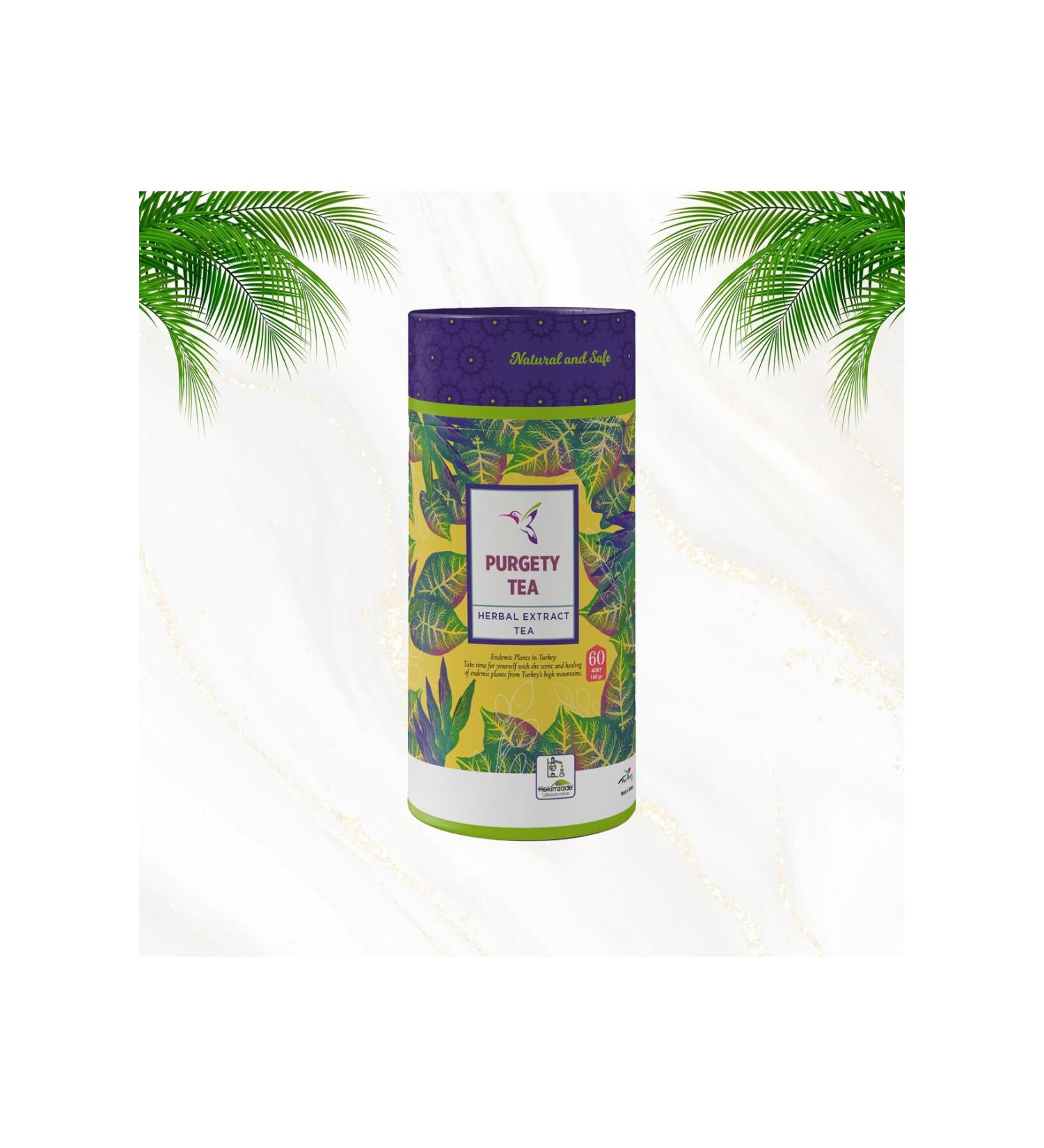 Hekimzade PURGETY TEA PACKAGE TEA - Herbal Mixture Containing Cedar Leaf 60 Pieces (3gr)