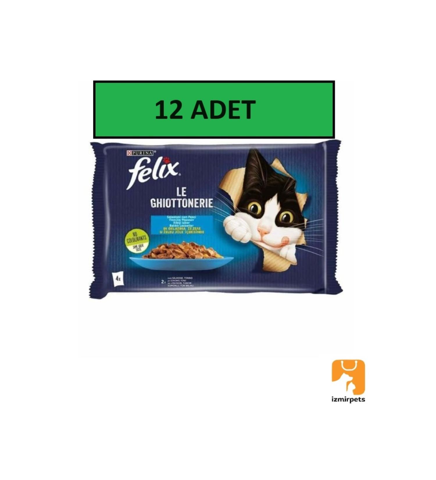 FELIX FELIX Felix Multipack Salmon and Tuna 4x85 gr 12 Adult Cat Wet Food