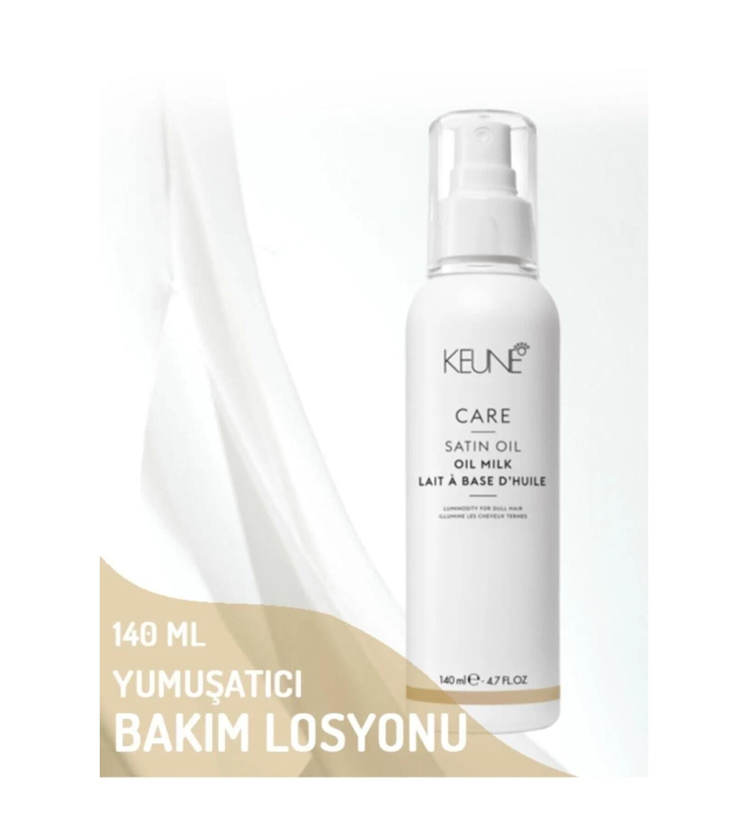 Keune Satin Oil Softening Leave-In Care Lotion for Dry and Lifeless Hair 140 Ml