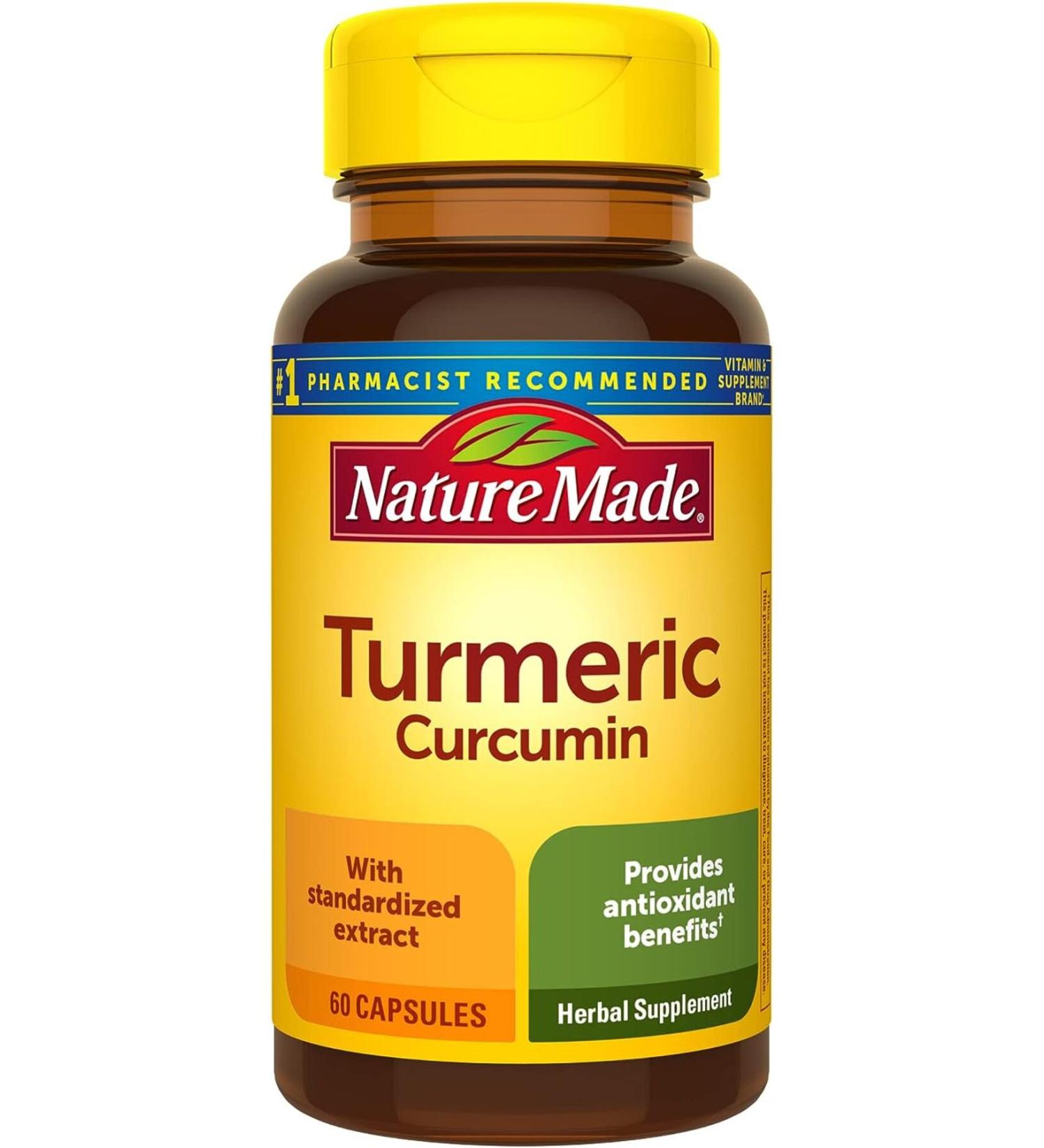 Nature Made Turmeric Curcumin 60 Capsules - Buy Online on GoSupps.com