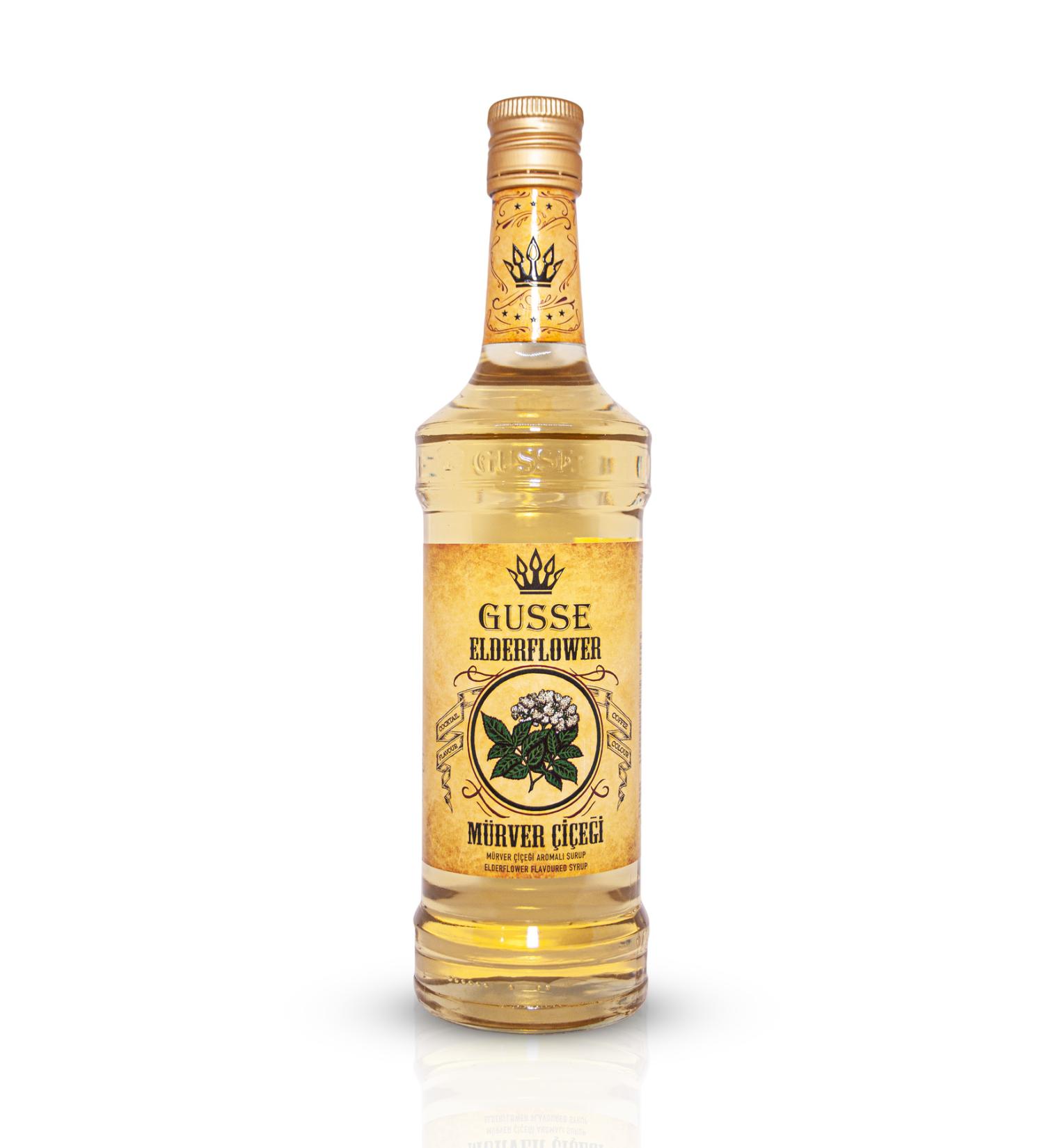 Gusse Elderflower Flavored Syrup 70 Cl