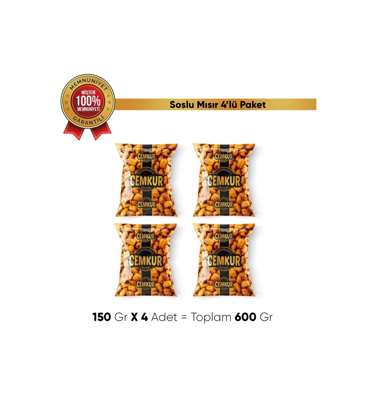 CEMKUR NUTS Sauced Corn 150gr x 4 pieces