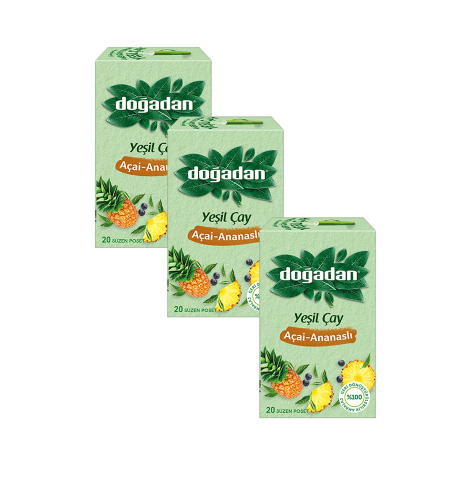 Do adan GREEN TEA A AI-PINEAPPLE 20 STRAINING BAGS 3 PACKS