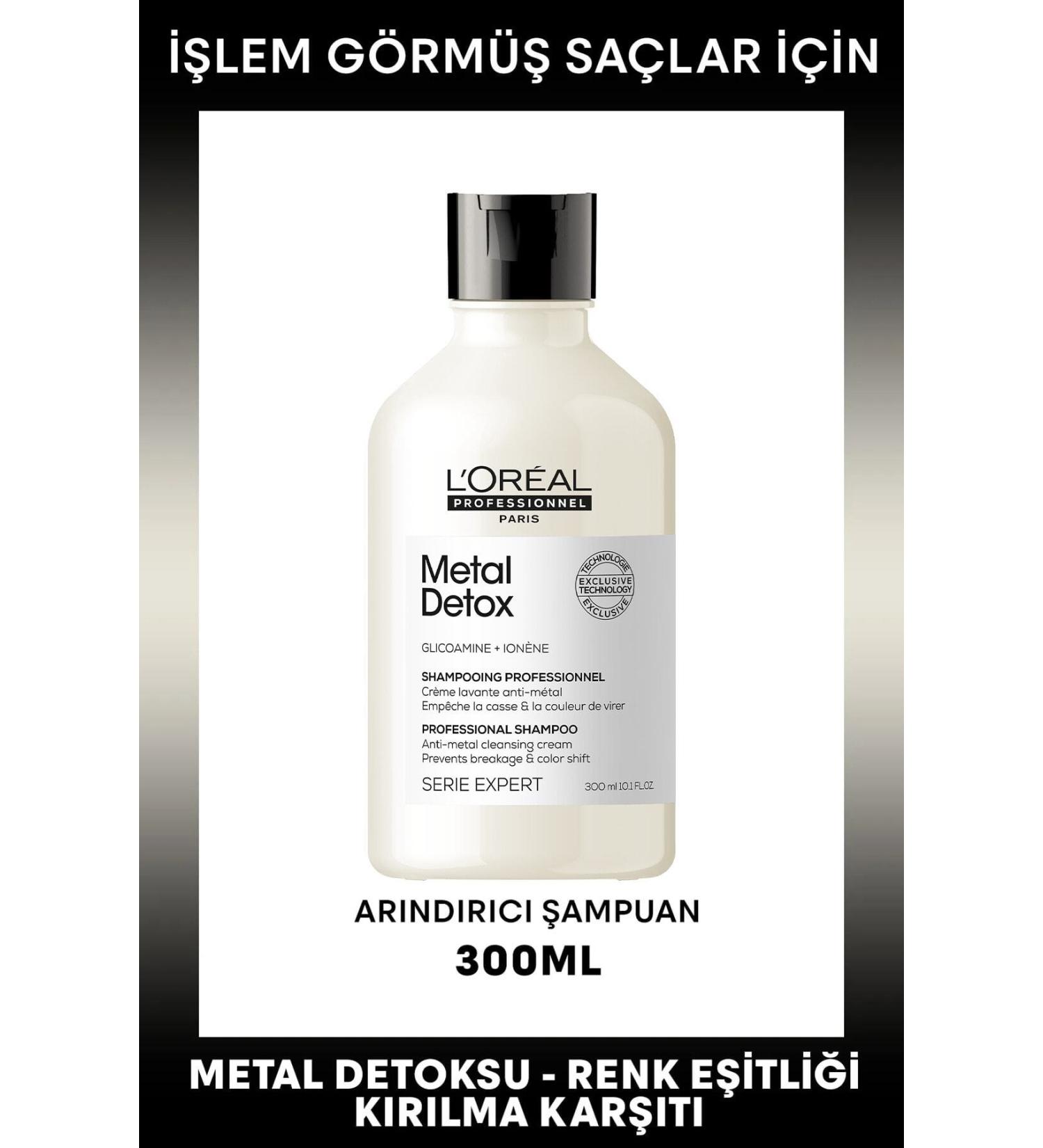 L'oreal Professionnel Anti-Metal Purifying Metal Detox Shampoo for Treated and Damaged Hair 300 ml