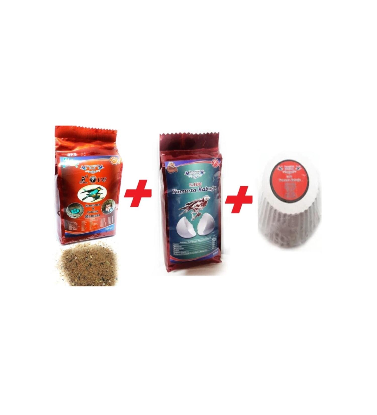 Beautiful Food Warming & Fertility Food for Budgies and Tropical Birds 500gr Egg Shell 250gr