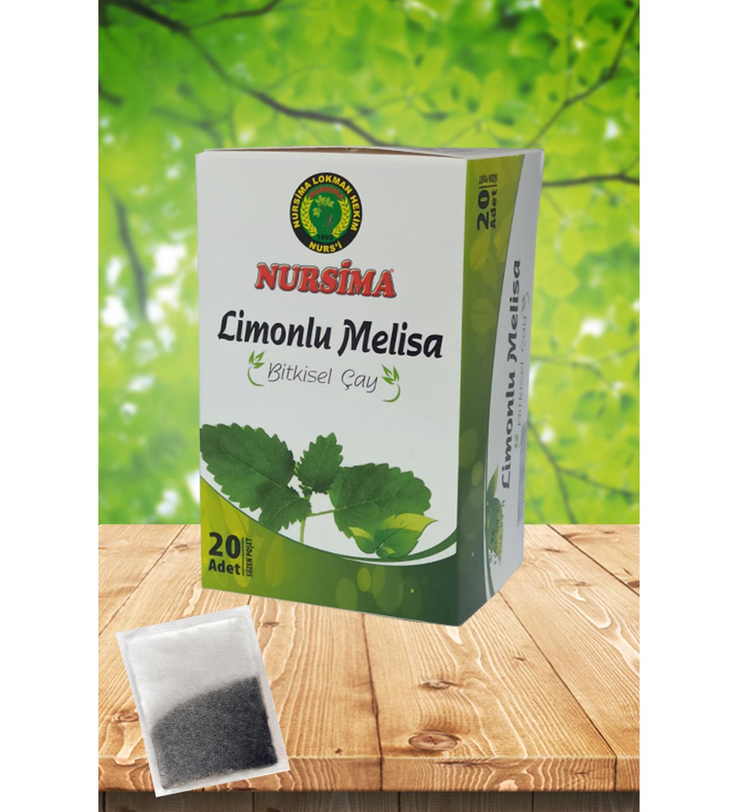 Nursima Lemon Balm Herbal Tea 20 Filtering Bags