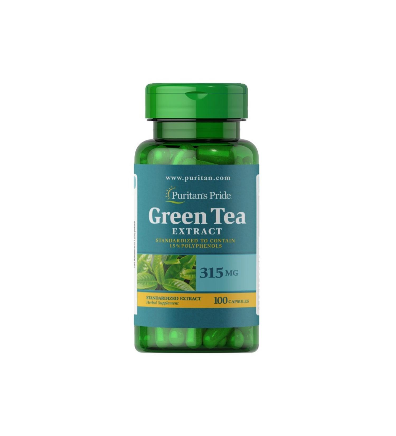 Puritan's Pride Green Tea Extract 315 Mg 100 Capsules