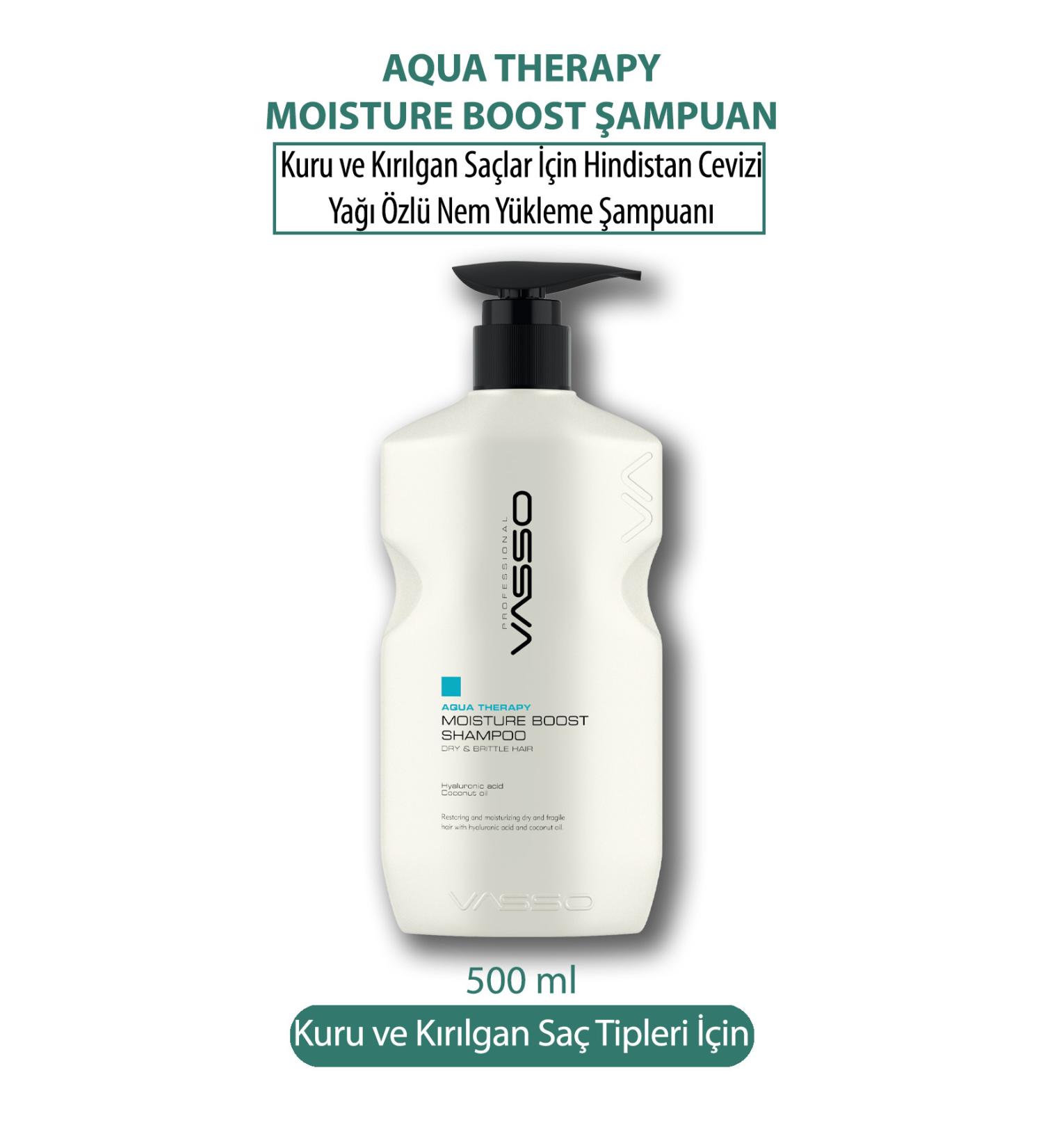 VASSO WOMEN Moisturizing Moisture Reload Shampoo with Coconut Oil for Dry and Brittle Hair 500 ml - Buy Online on GoSupps.com