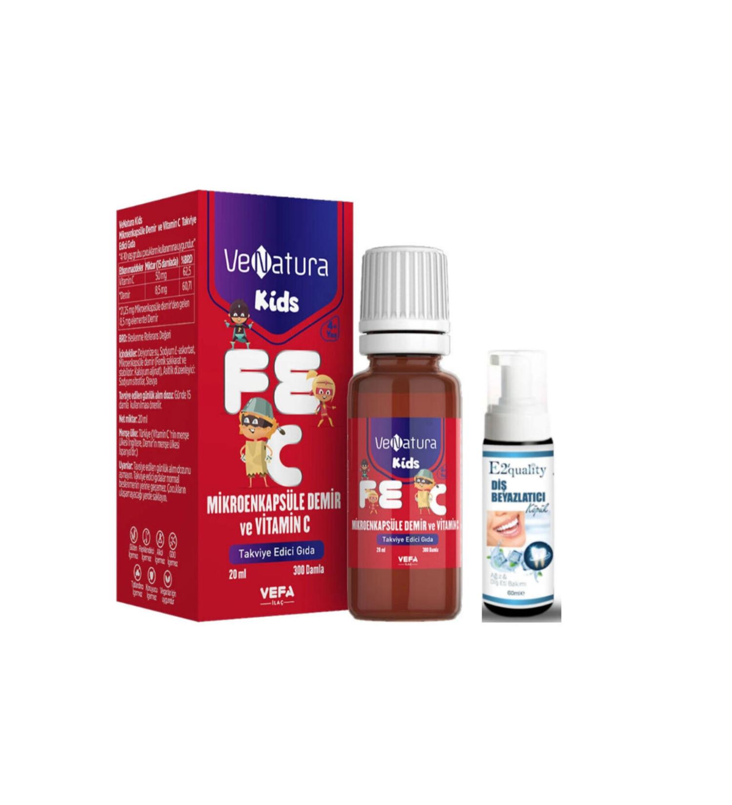 Venatura Kids Vitamin C Food Supplement 20 ml - Teeth Whitening Foam