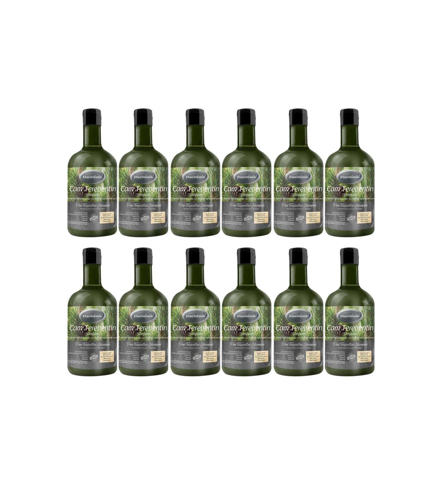 Mecit Efendi PINE TURPENTINE SHAMPOO 12 PIECES 400 ML