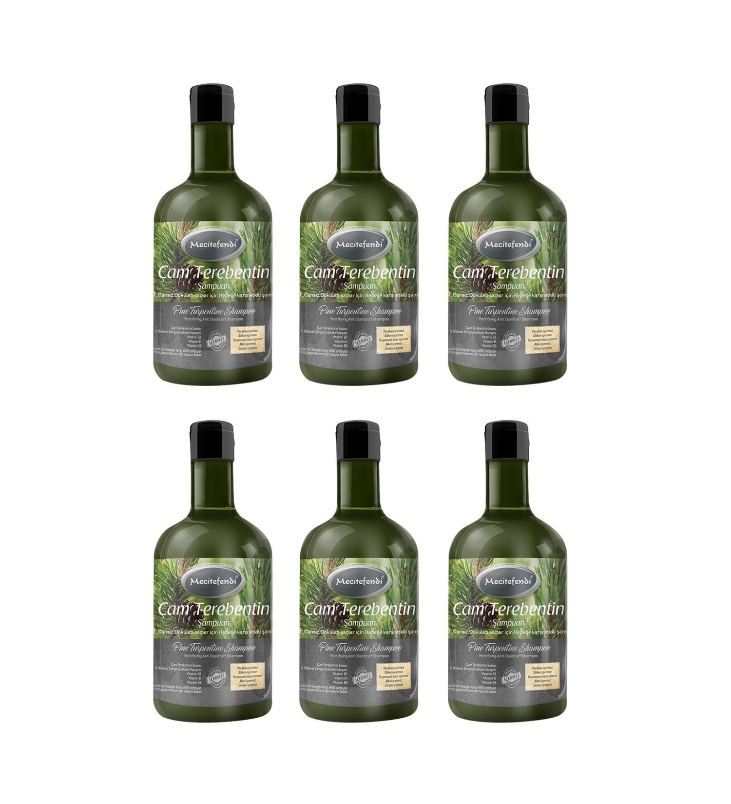 Mecit Efendi PINE TURPENTINE SHAMPOO 6-PIECE 400 ML