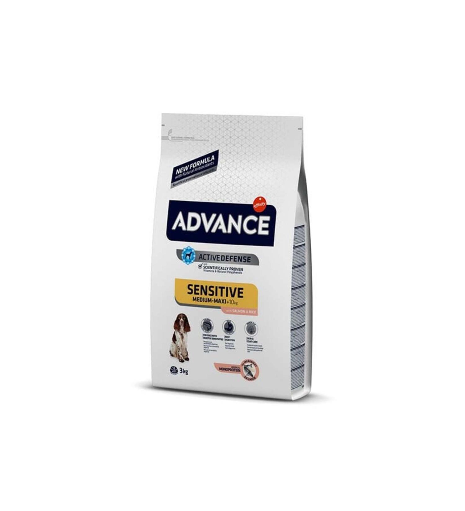 Advance Sensitive Adult Dog Food with Salmon 3 Kg