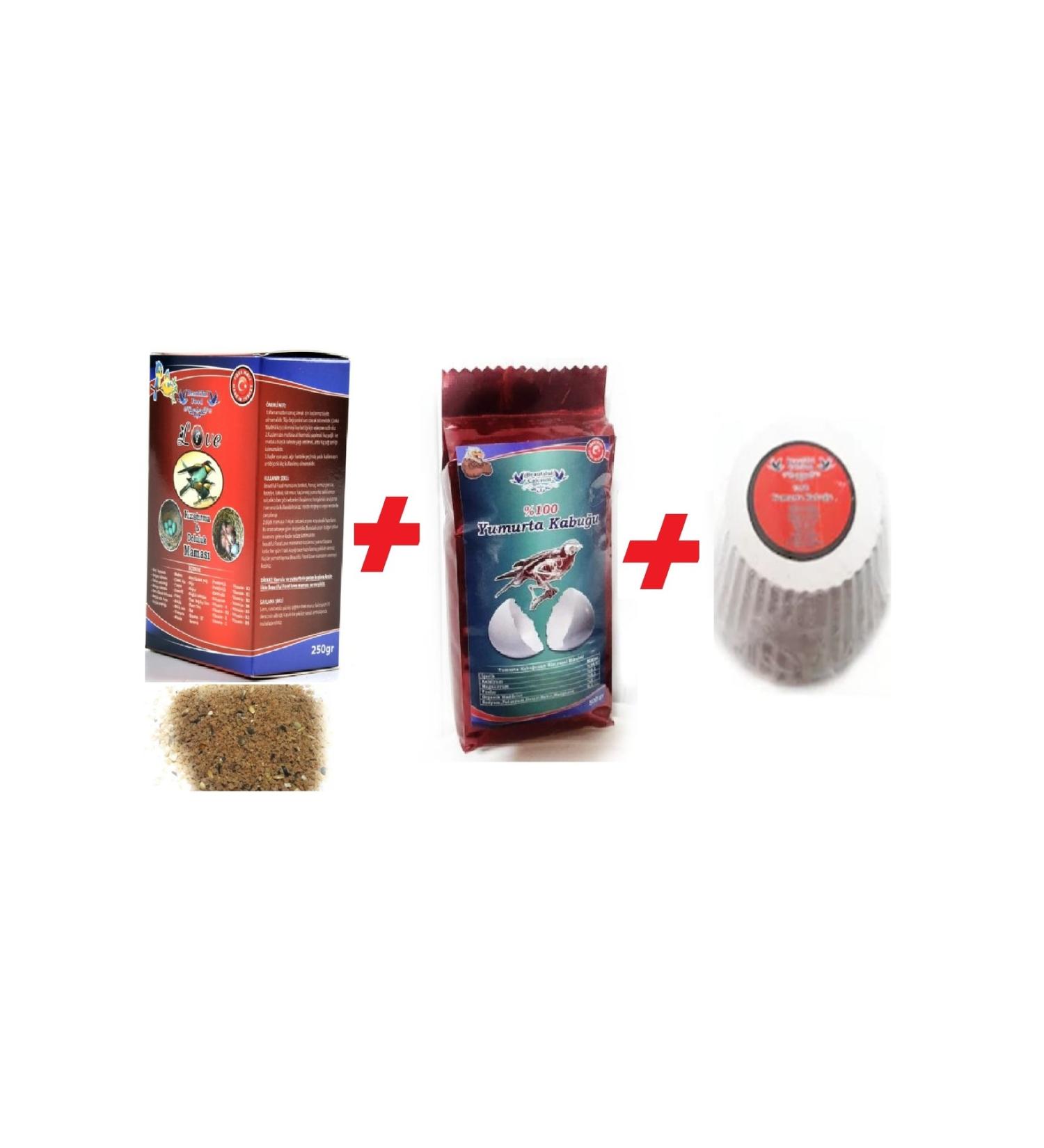 Beautiful Food Warming & Fertilization Food for Budgies and Tropical Birds 250gr Egg Shell 250gr