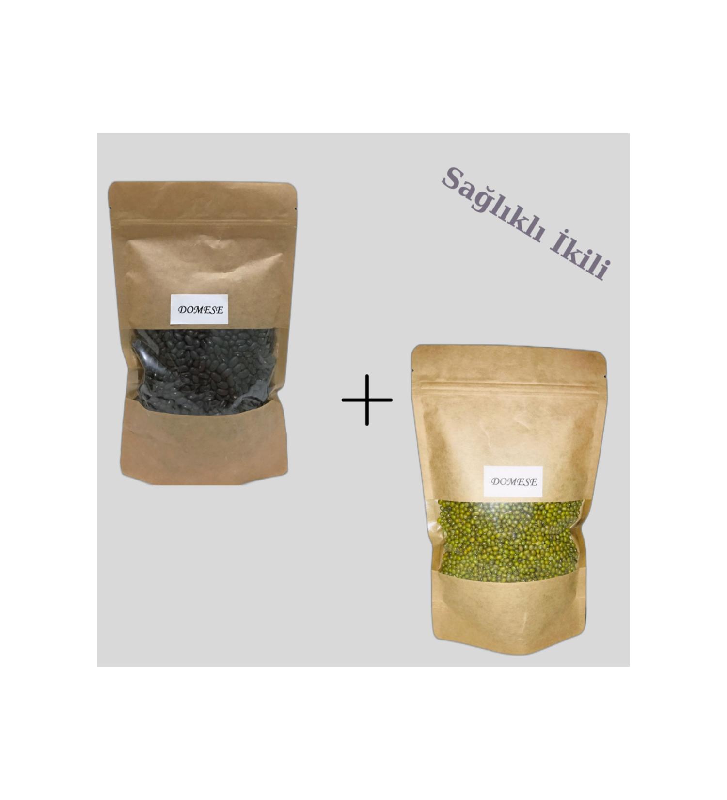 domese Mung Beans 500 gr + Black Beans 500 gr Super Healthy Duo