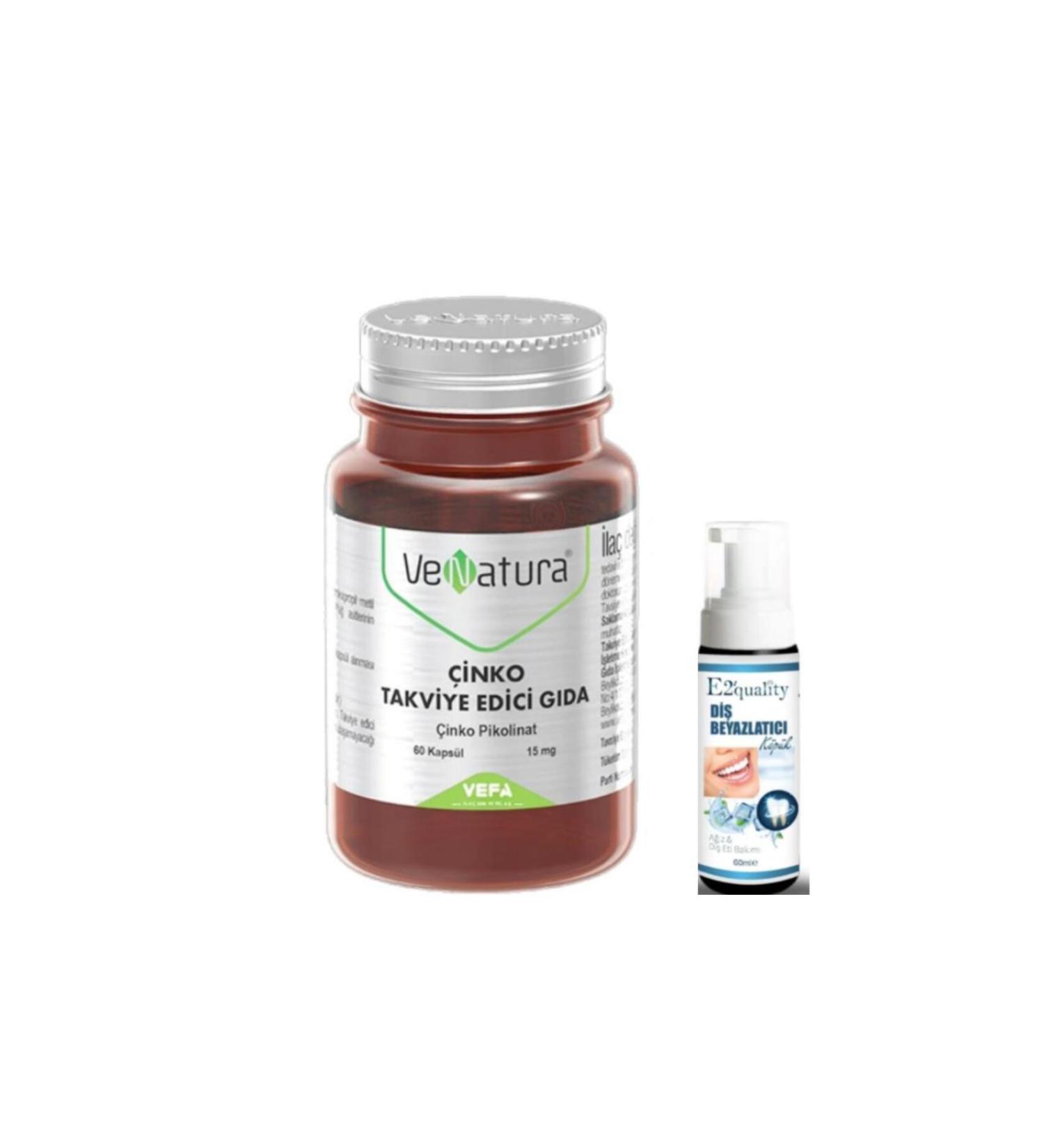 Venatura Zinc Supplementary Food 60 Capsules - Teeth Whitening Foam