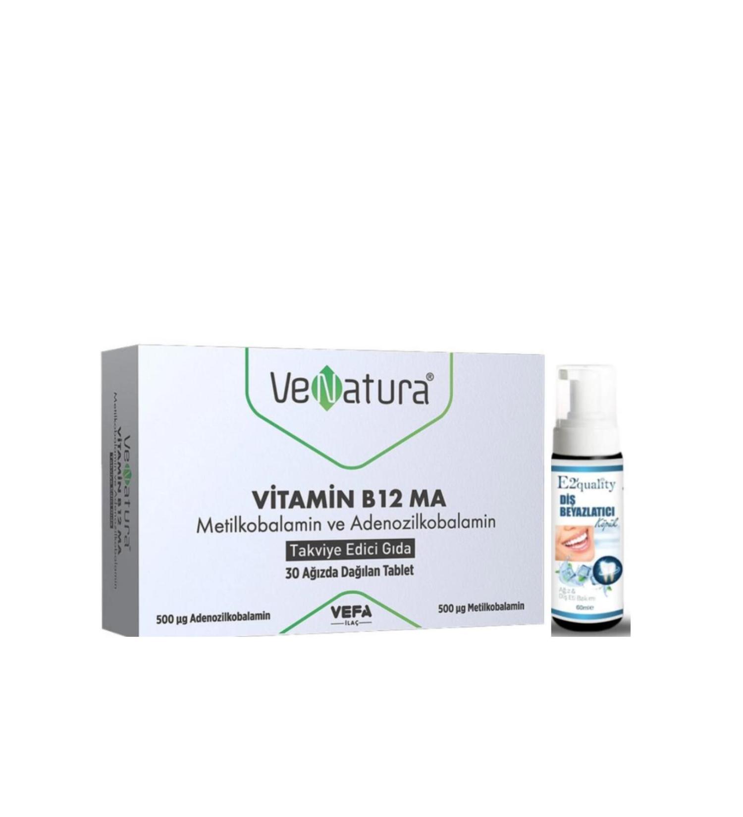 Venatura Vitamin B12 MA 30 Tablets - Teeth Whitening Foam