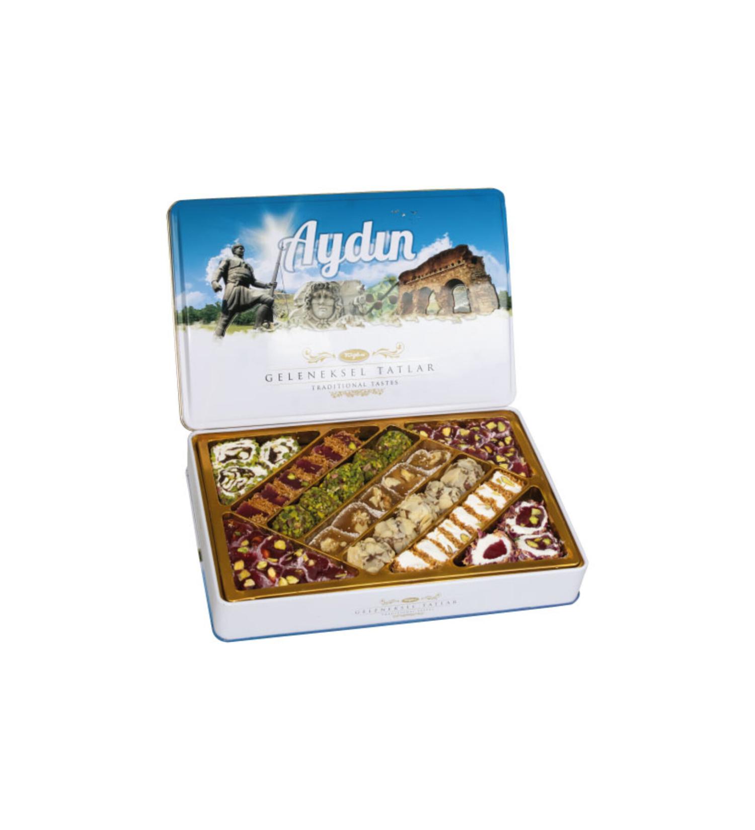 Tu ba Dried Nuts Traditional Flavors Metal Box 540 Gr (Ayd n)
